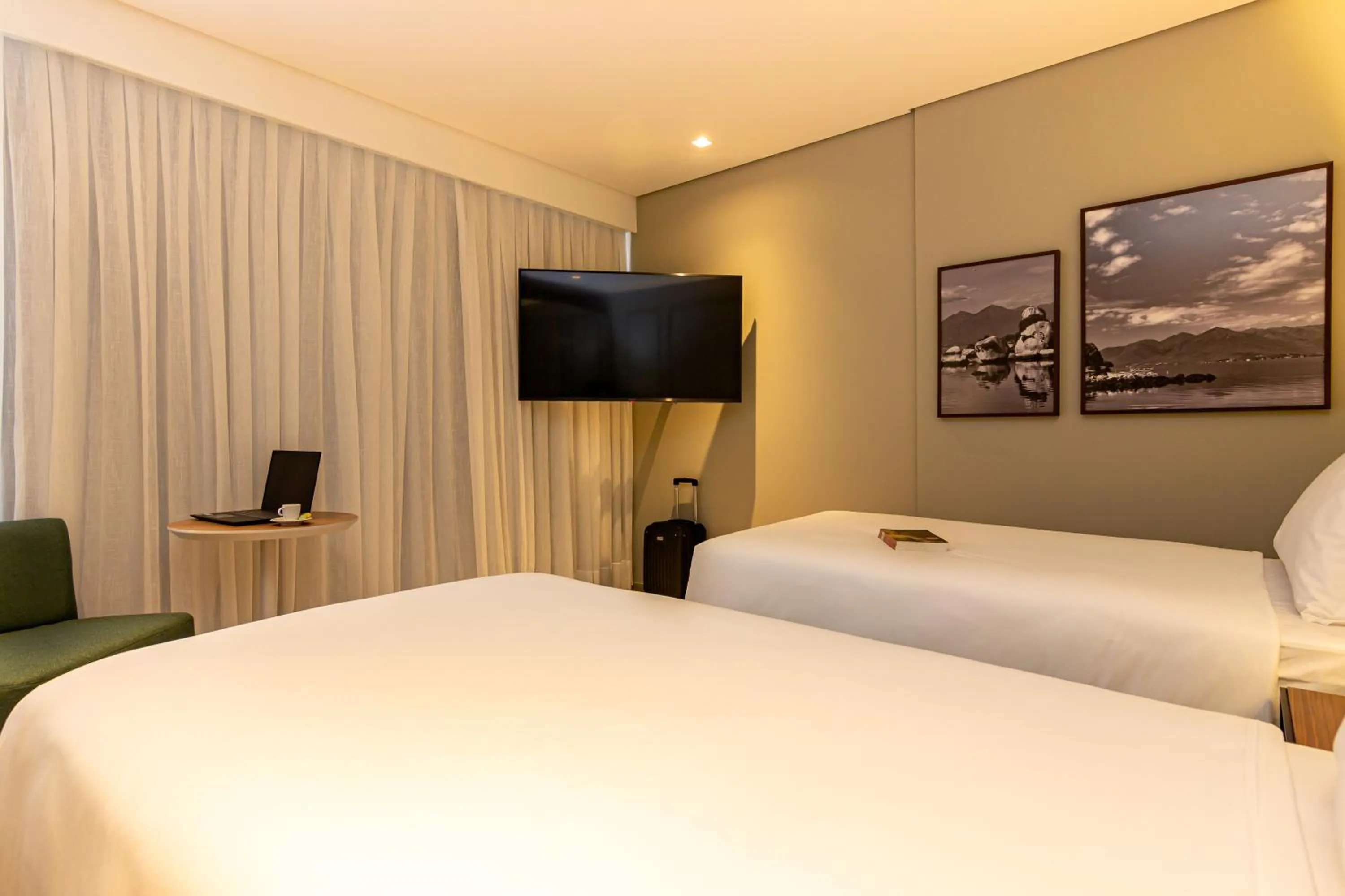 Bed in K-Platz Hotel