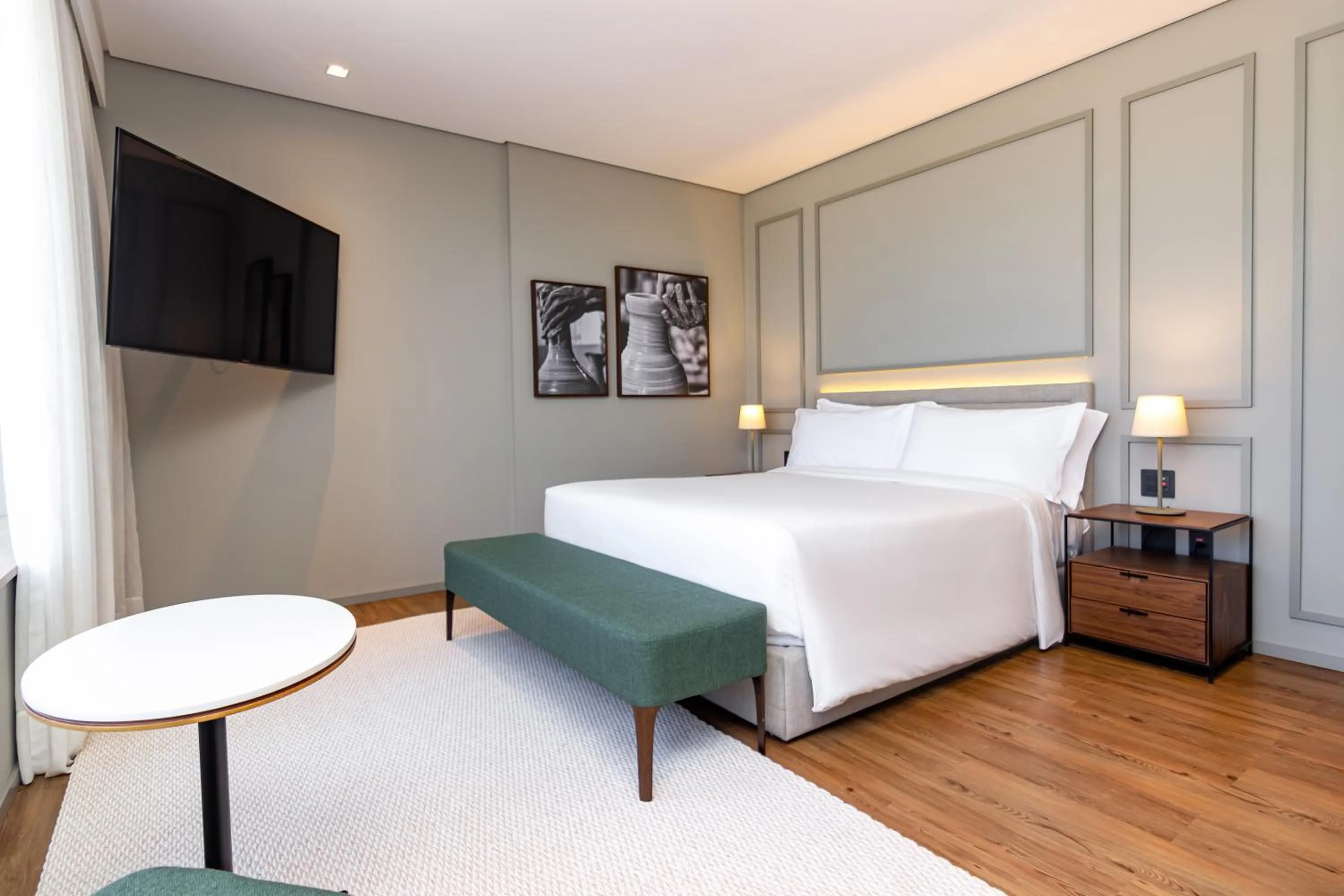 Bed in K-Platz Hotel