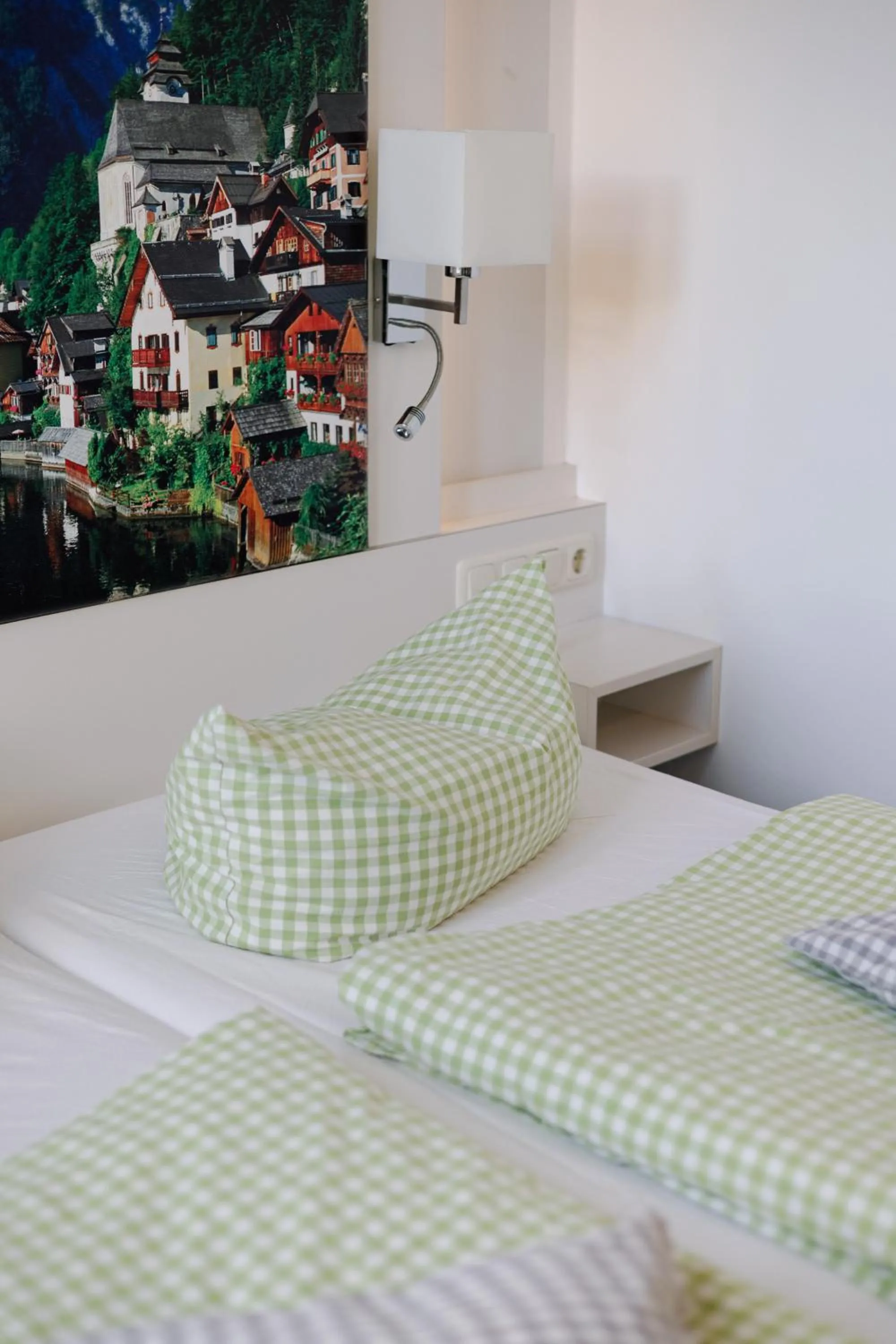 Bed in Biohotel Amadeus