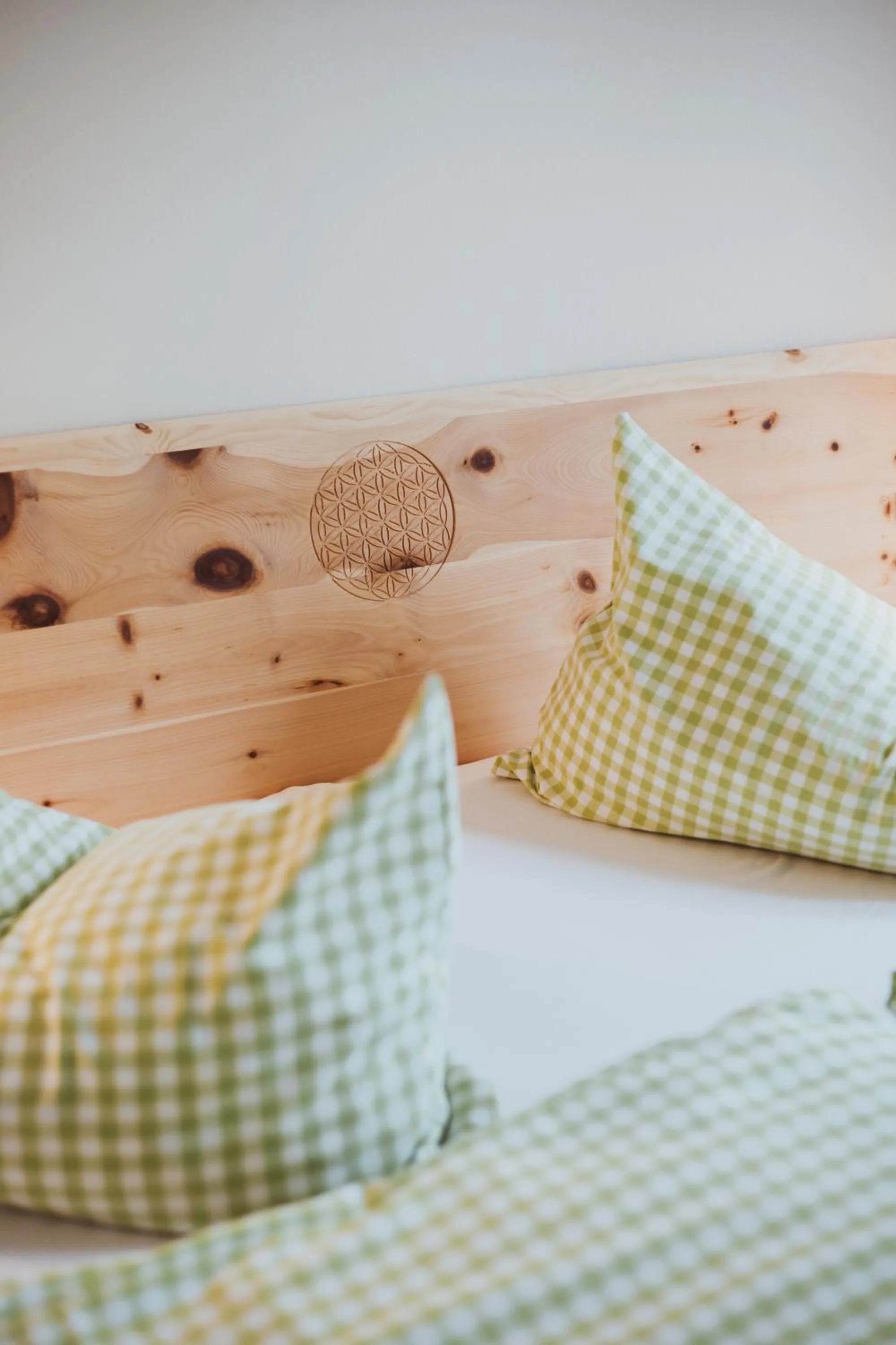 Bed in Biohotel Amadeus