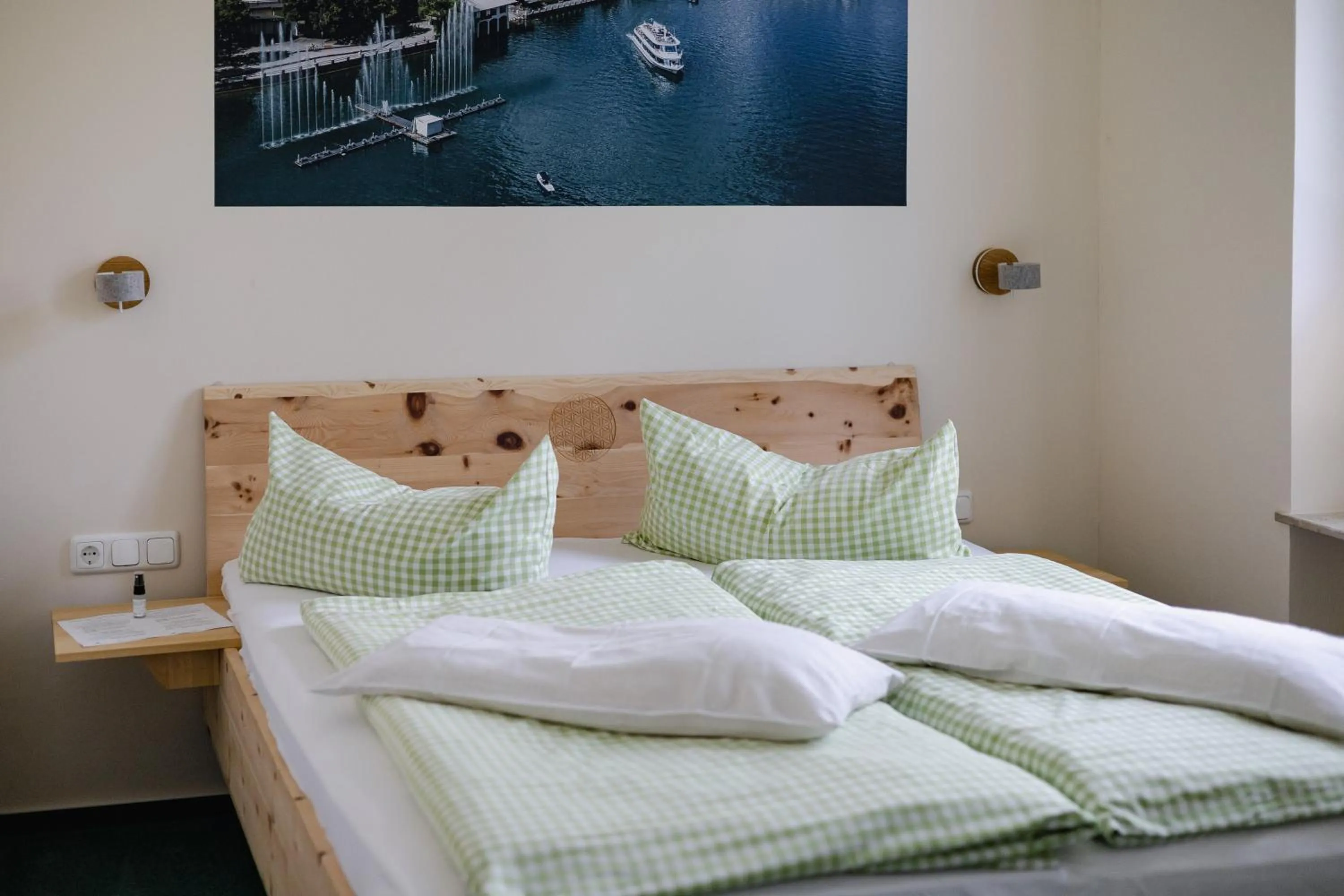 Bed in Biohotel Amadeus