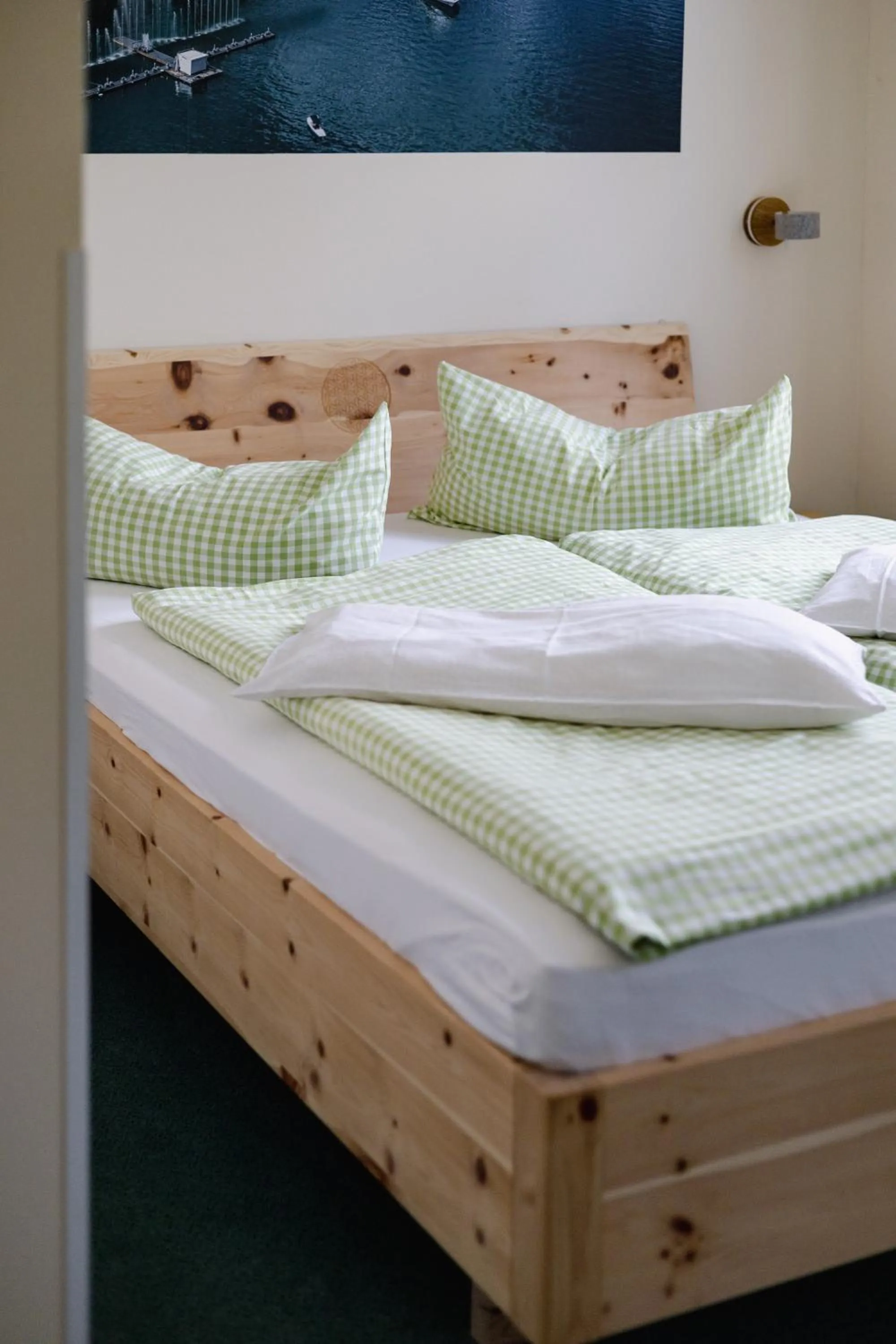 Bed in Biohotel Amadeus