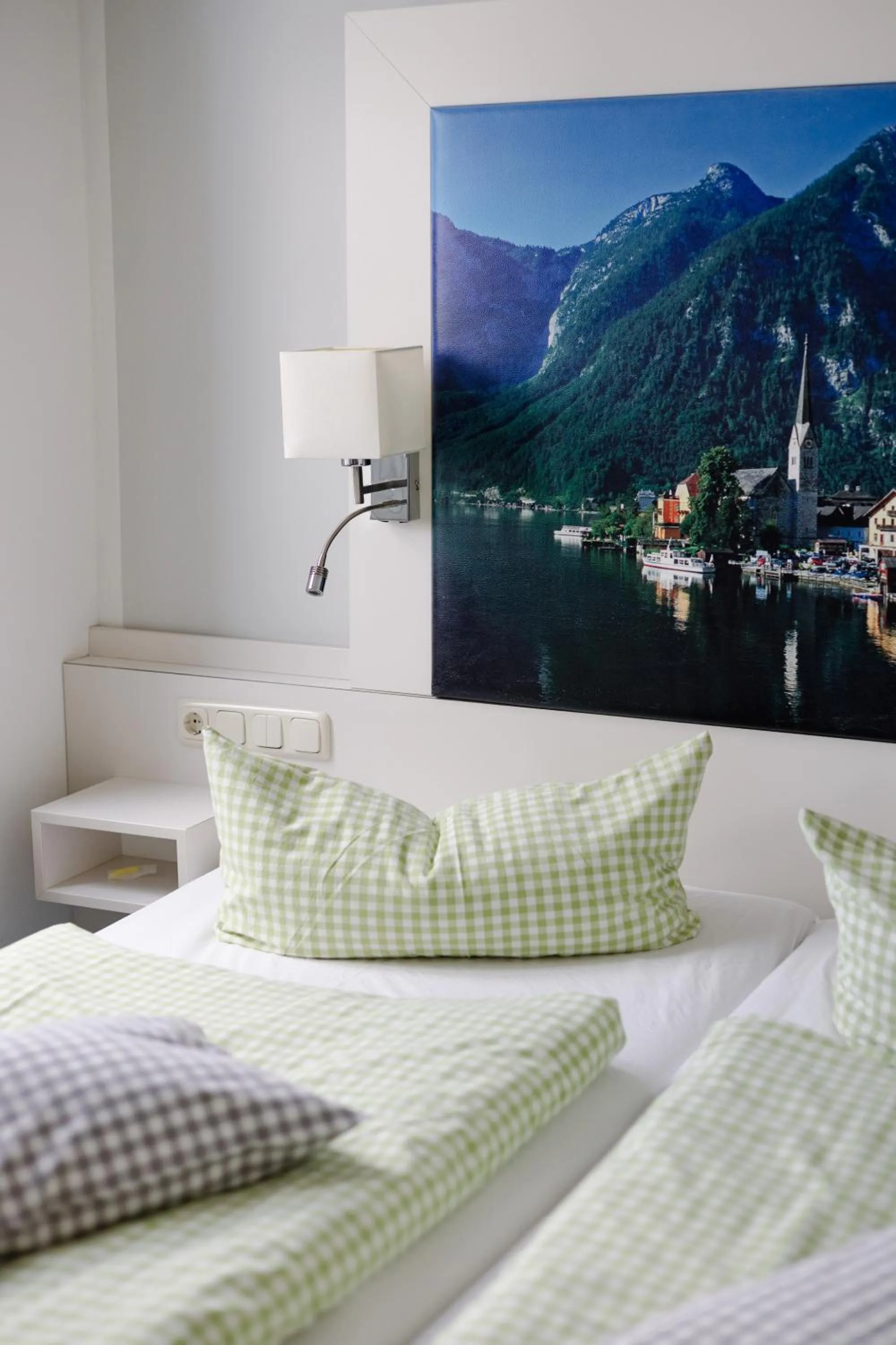 Bed in Biohotel Amadeus