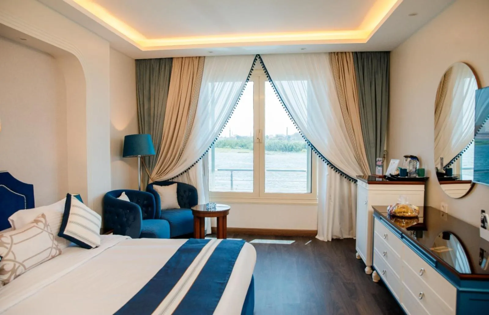 Bed in Nile Transport Hotel