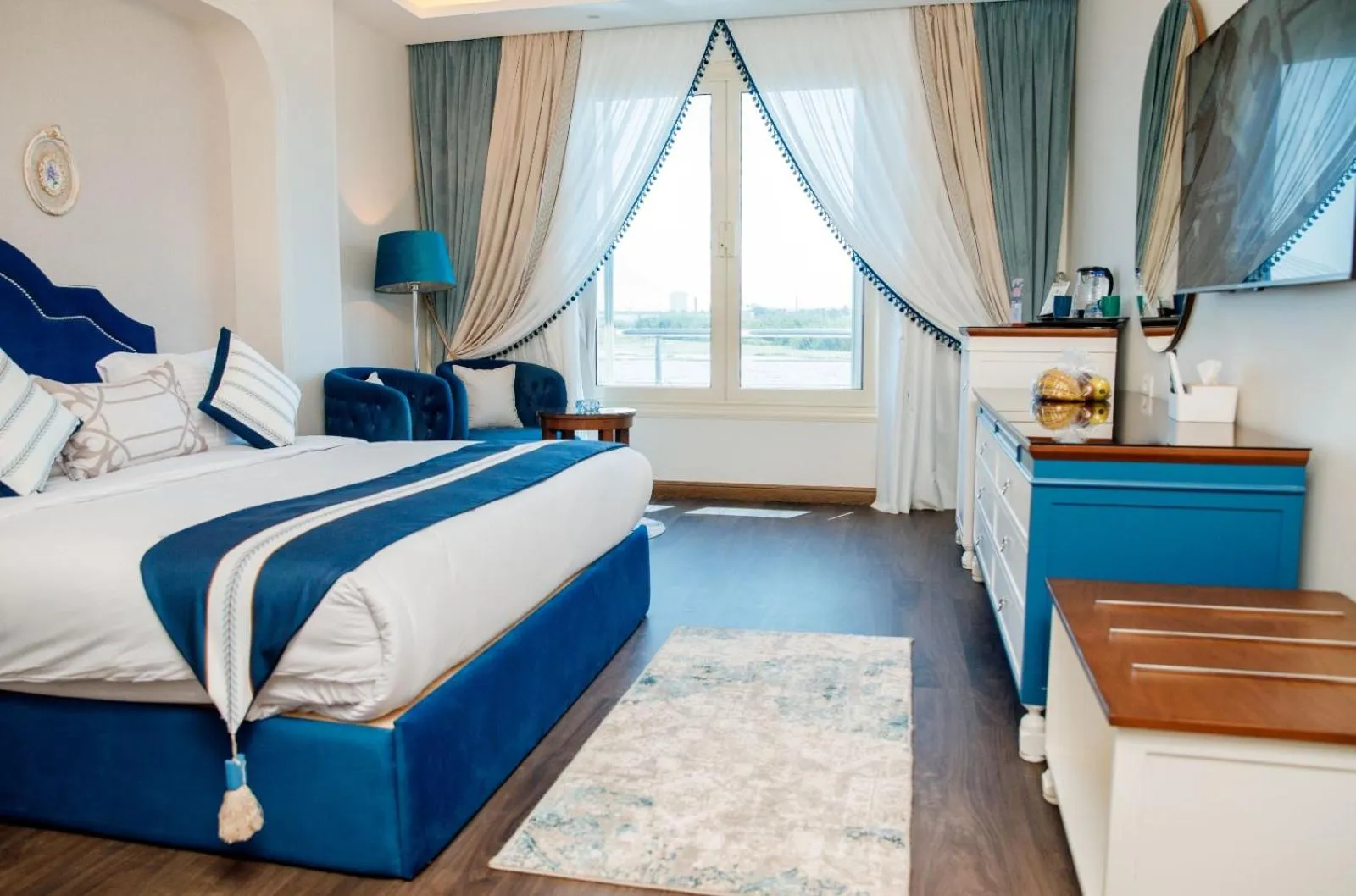 Bed in Nile Transport Hotel