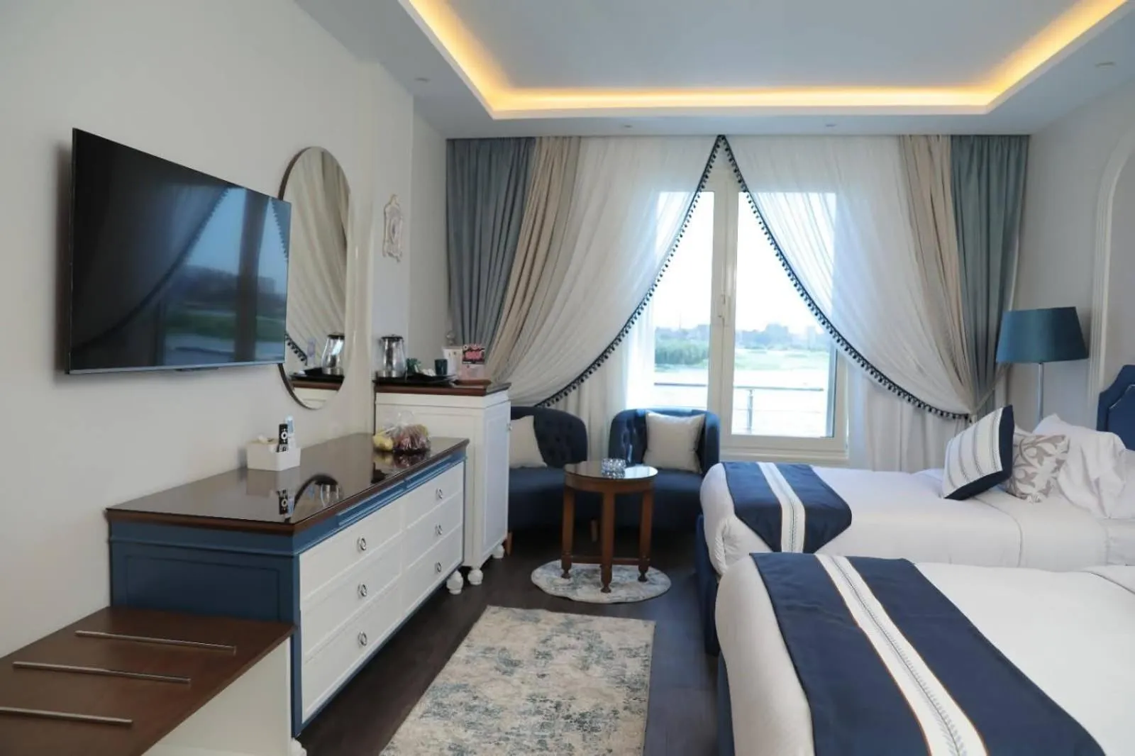 Bed in Nile Transport Hotel