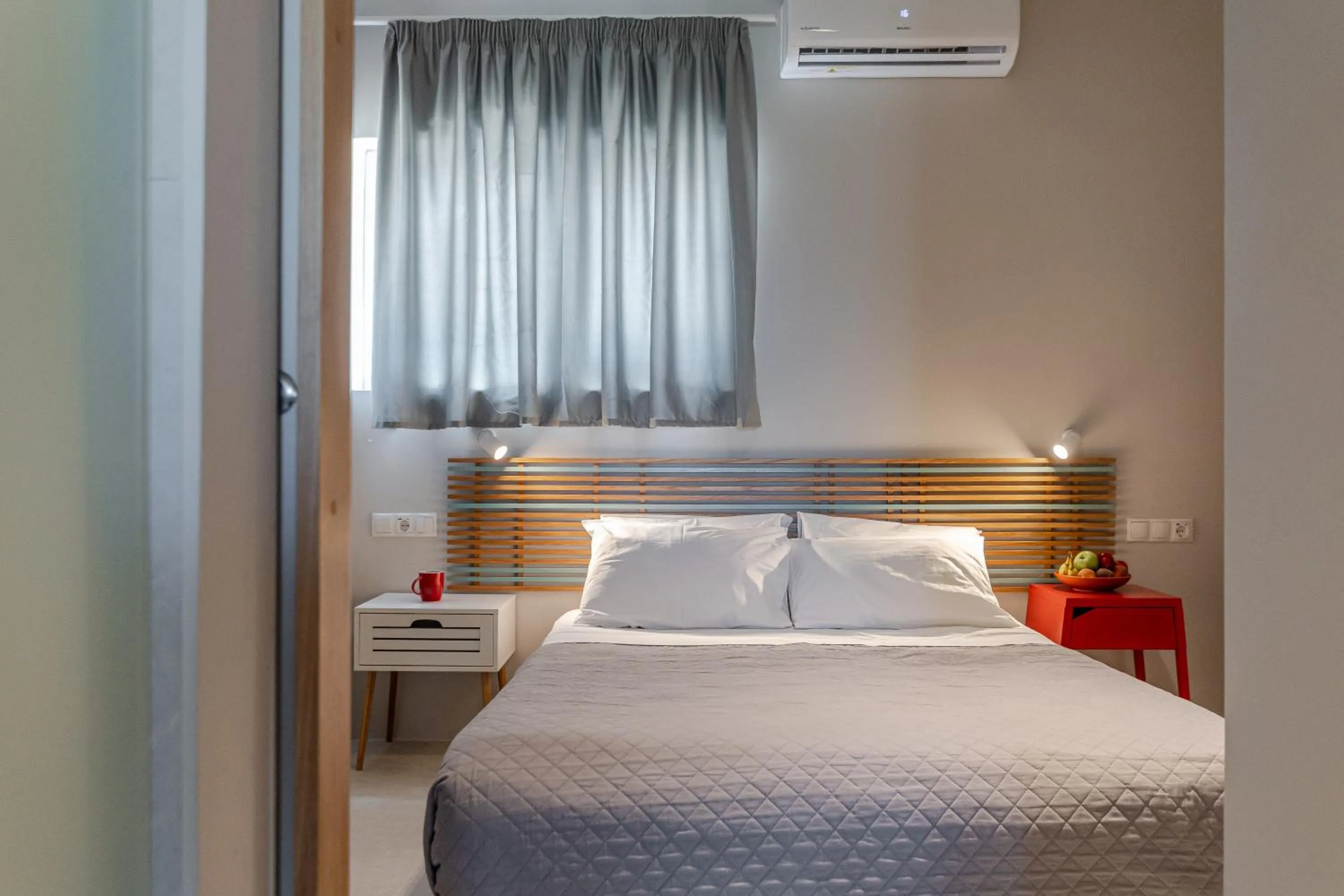 Bed in Ydreos Studios & Apartments