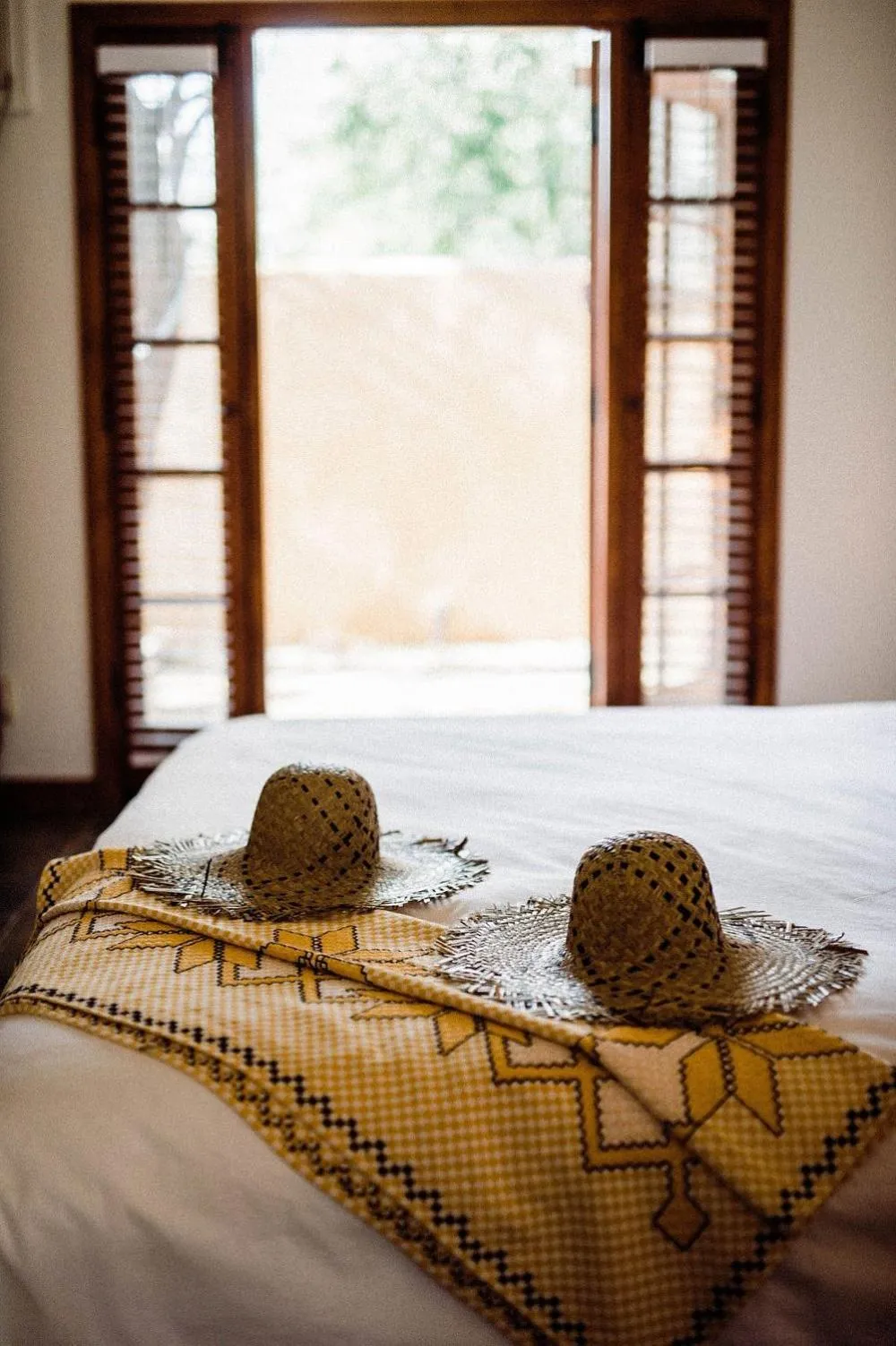 Bed in The Good House- Hot Spring Hideaway