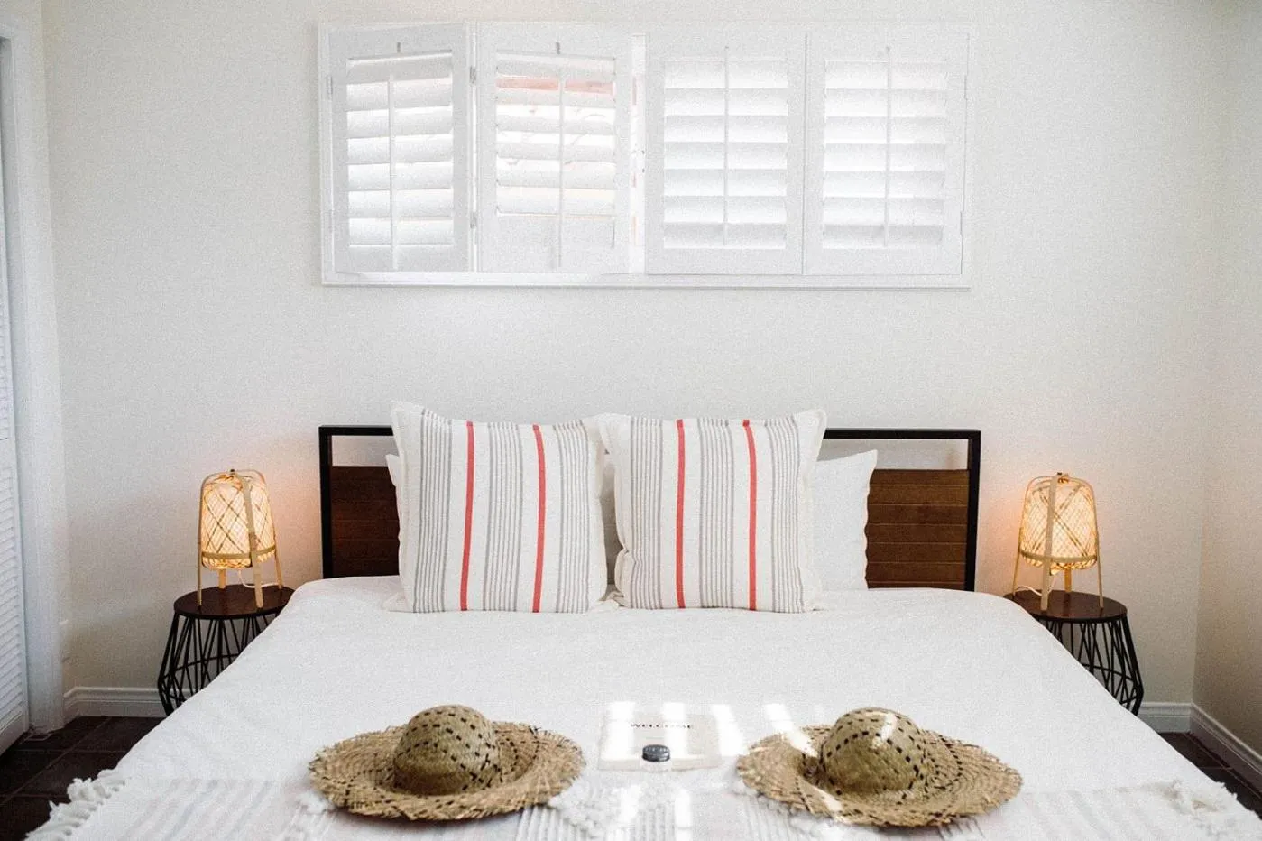 Bed in The Good House- Hot Spring Hideaway