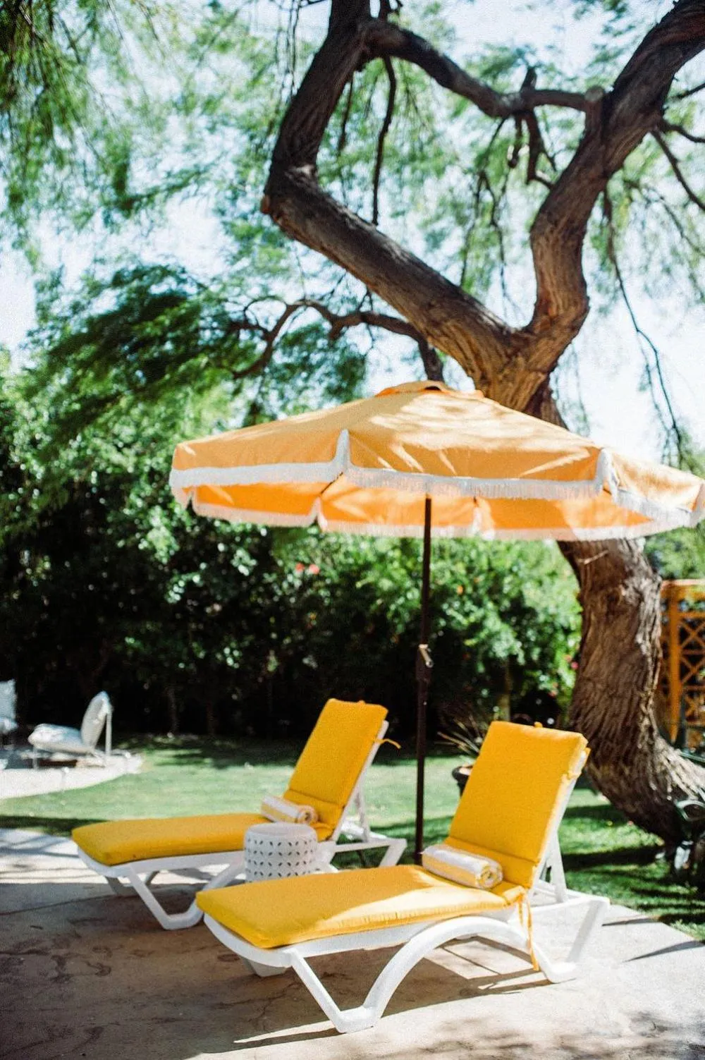 Patio in The Good House- Hot Spring Hideaway