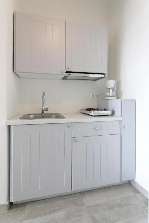 Kitchen or kitchenette in Almiriki Naxos Beachside Living