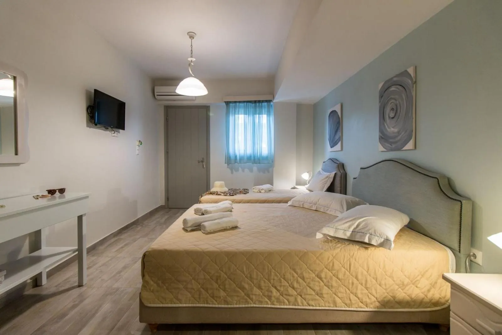 Bed in Almiriki Naxos Beachside Living