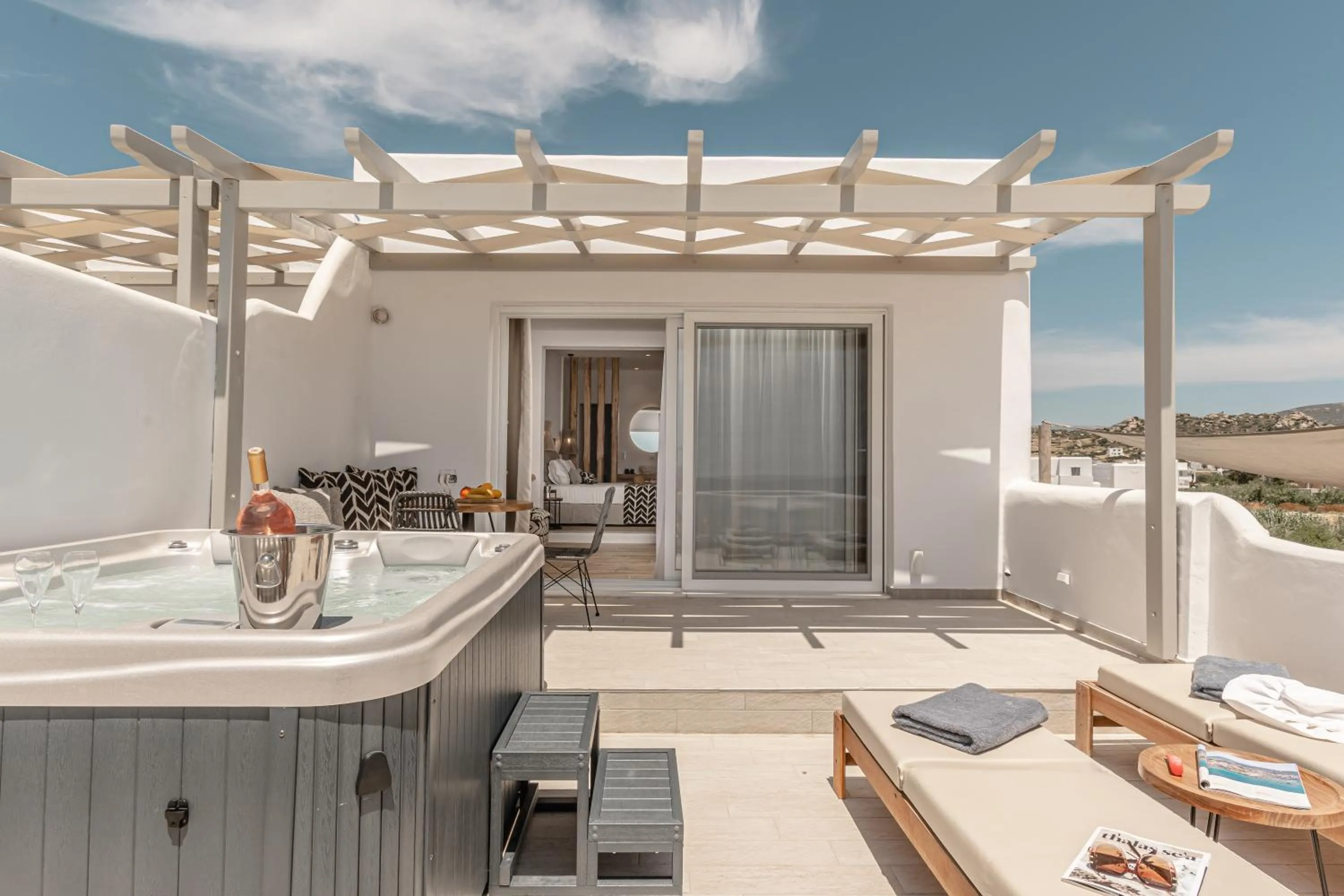 Patio in Almiriki Naxos Beachside Living