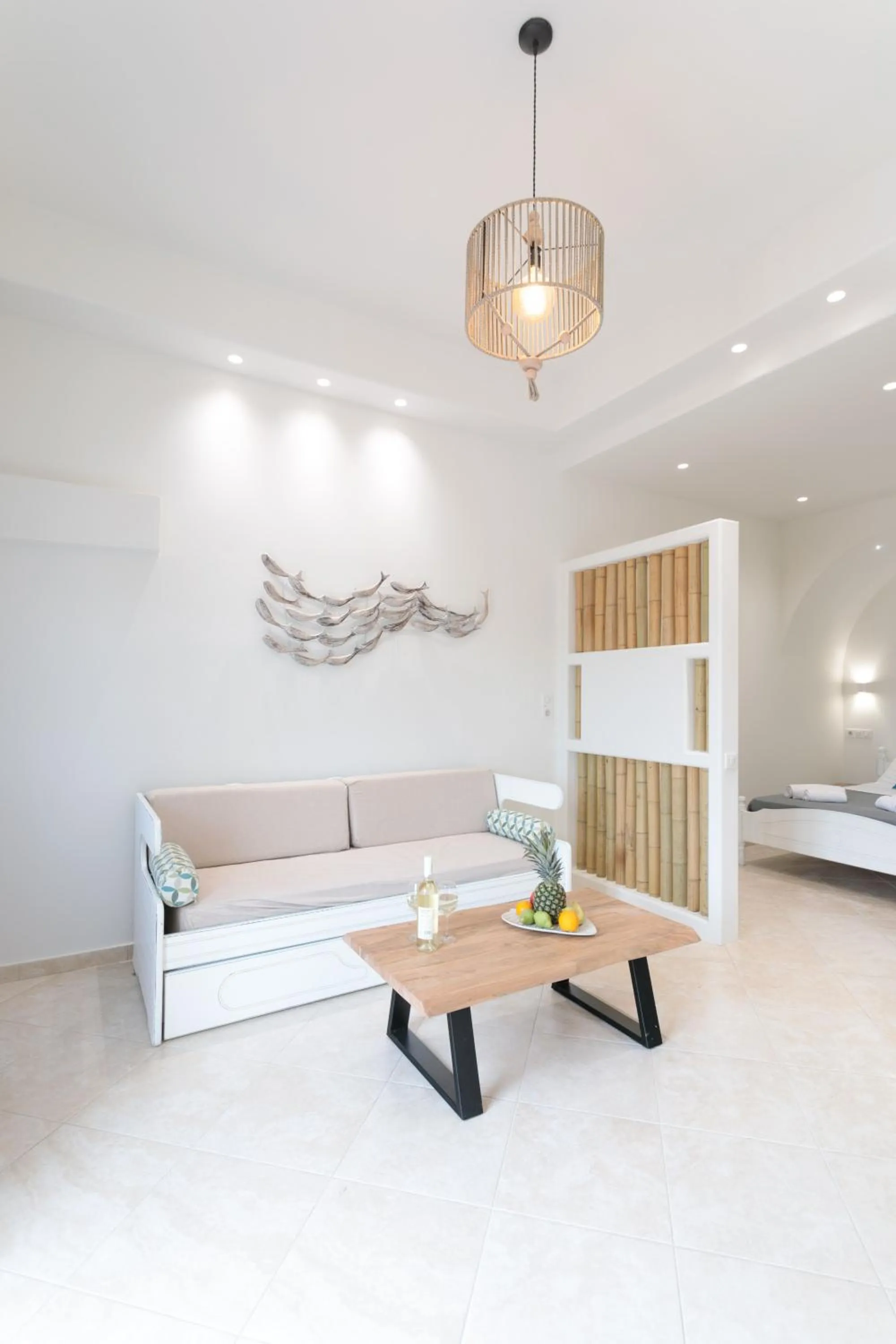 Restaurant/places to eat, Bed in Almiriki Naxos Beachside Living