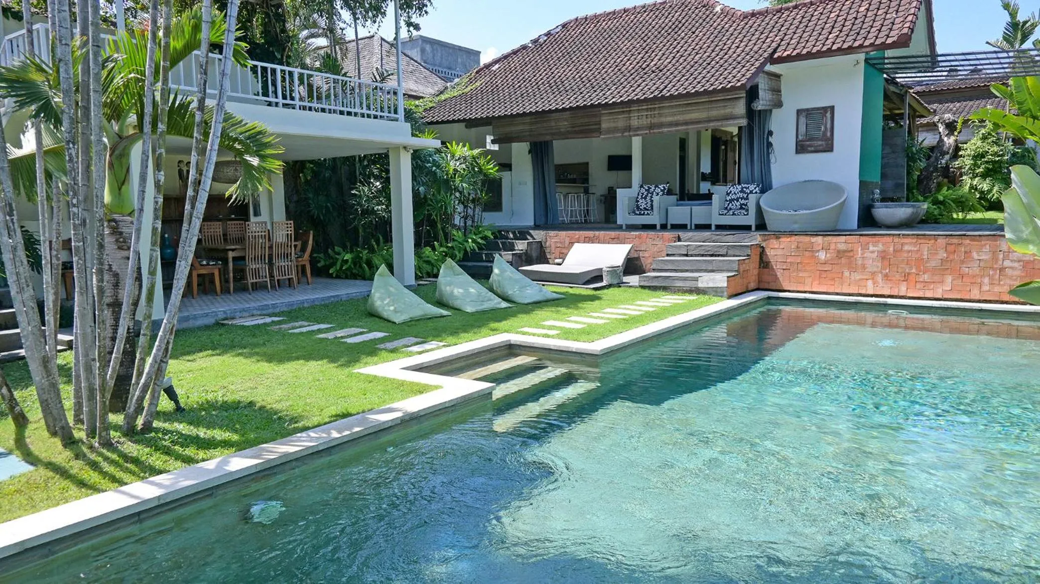 Swimming pool in Villa Bumi - Playful & Quirky 3BR Villa Near Seminyak, a Unique Getaway