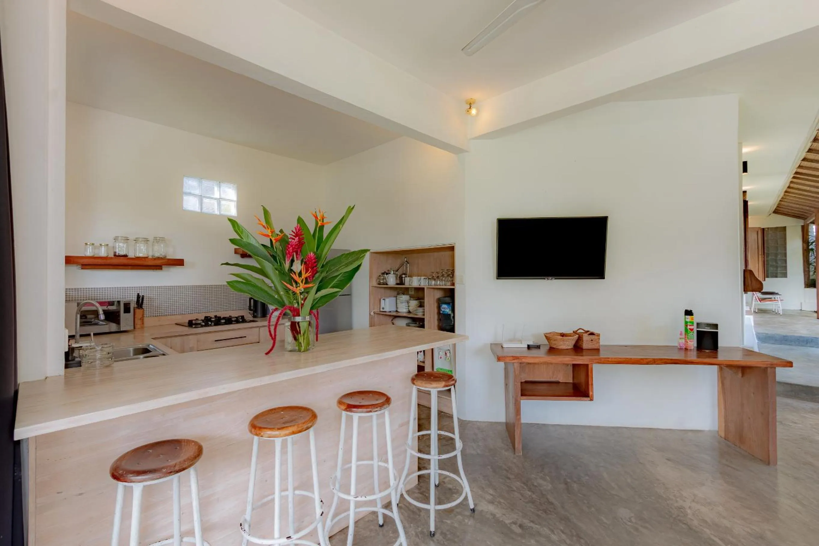 Kitchen or kitchenette in Villa Bumi - Playful & Quirky 3BR Villa Near Seminyak, a Unique Getaway