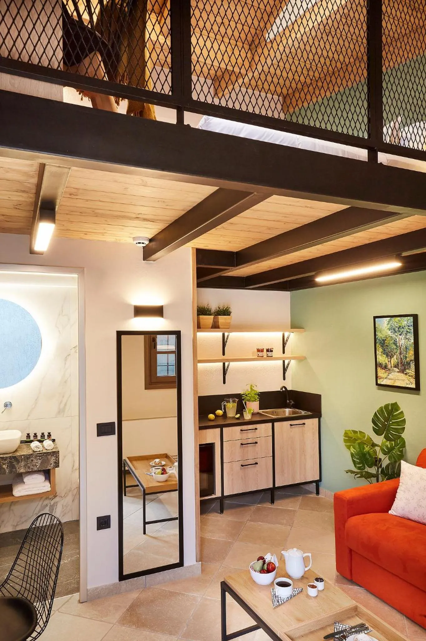 Kitchen or kitchenette in IALNA Boutique Hotel