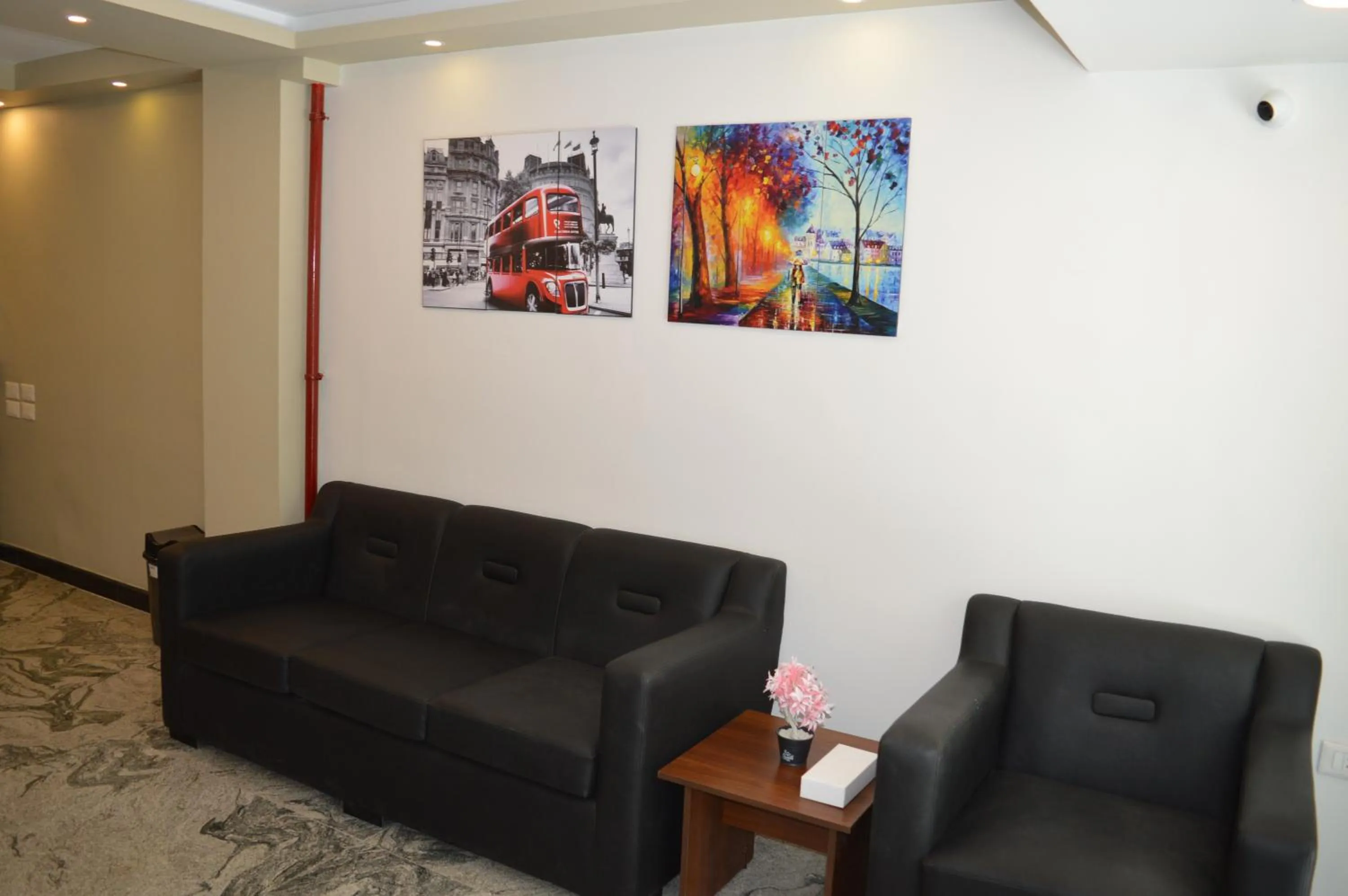 Communal lounge/ TV room in Royal Inn Residence