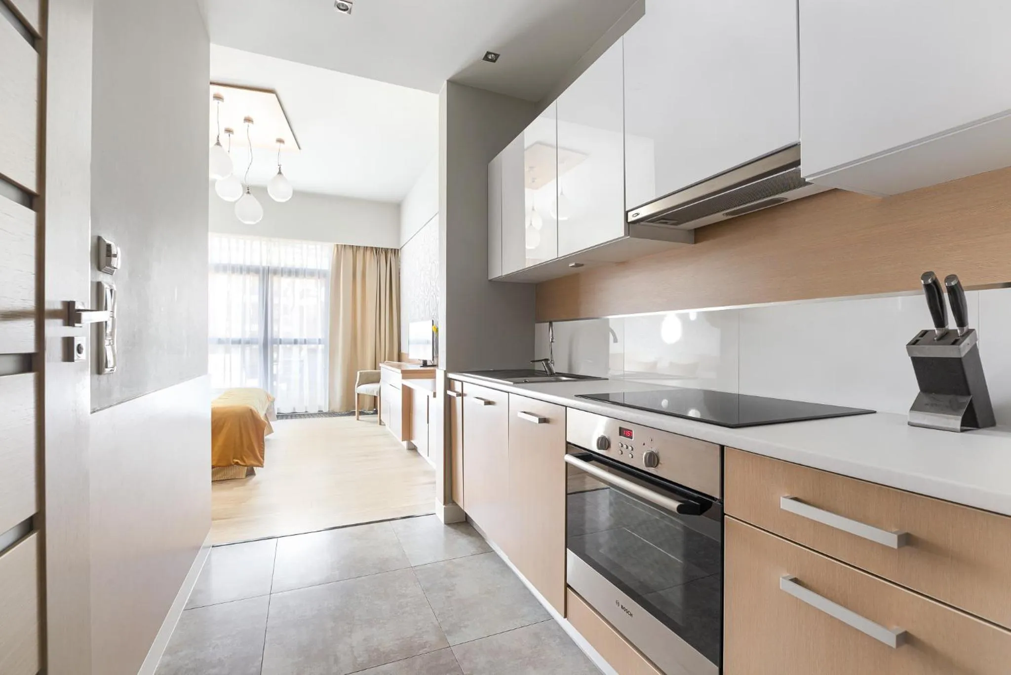 Kitchen or kitchenette in Dune Resort Mielno - A