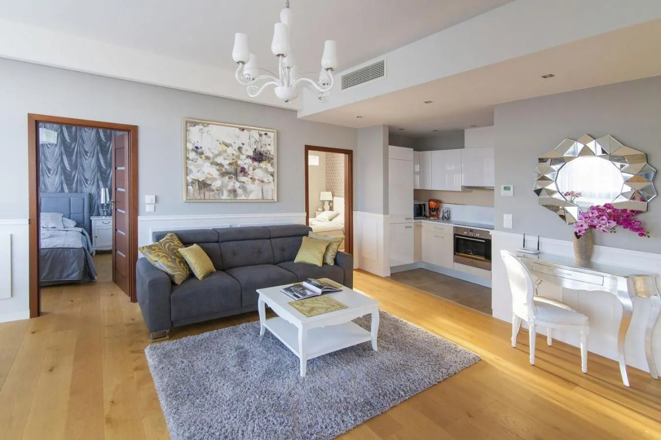 Kitchen or kitchenette in Dune Resort Mielno - A