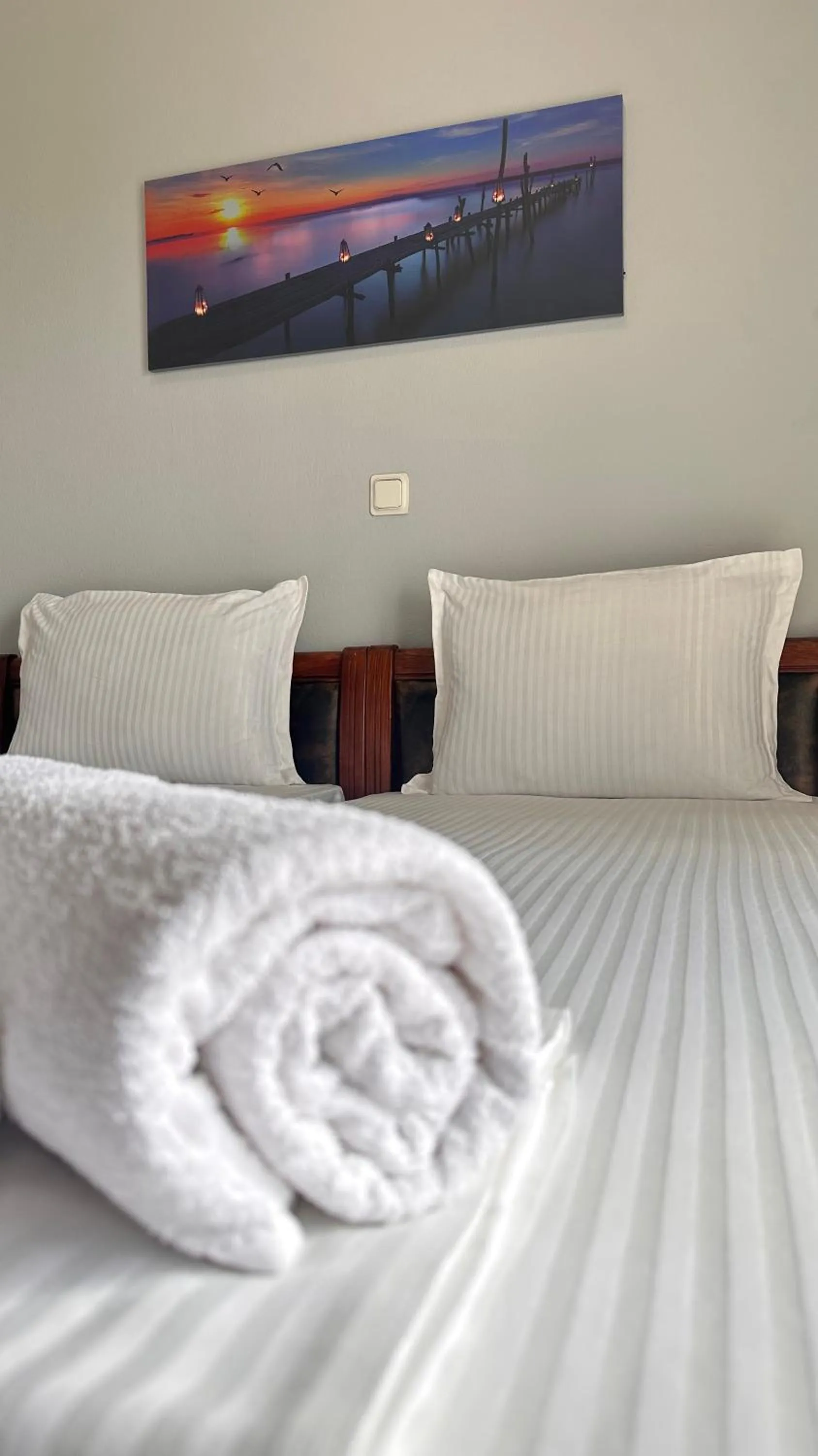 Bed in Artemis Hotel Apartments