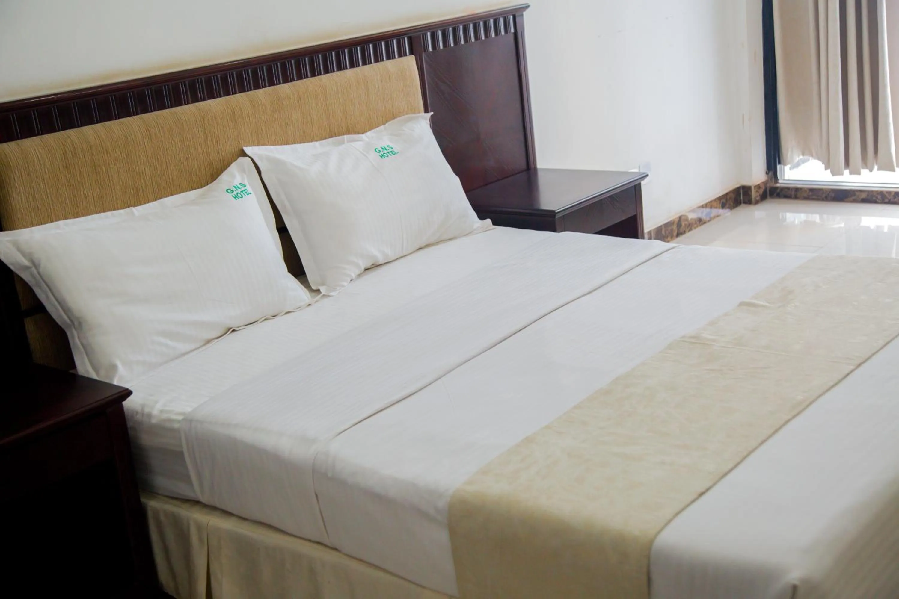 Bed in GNS Hotel Kampala
