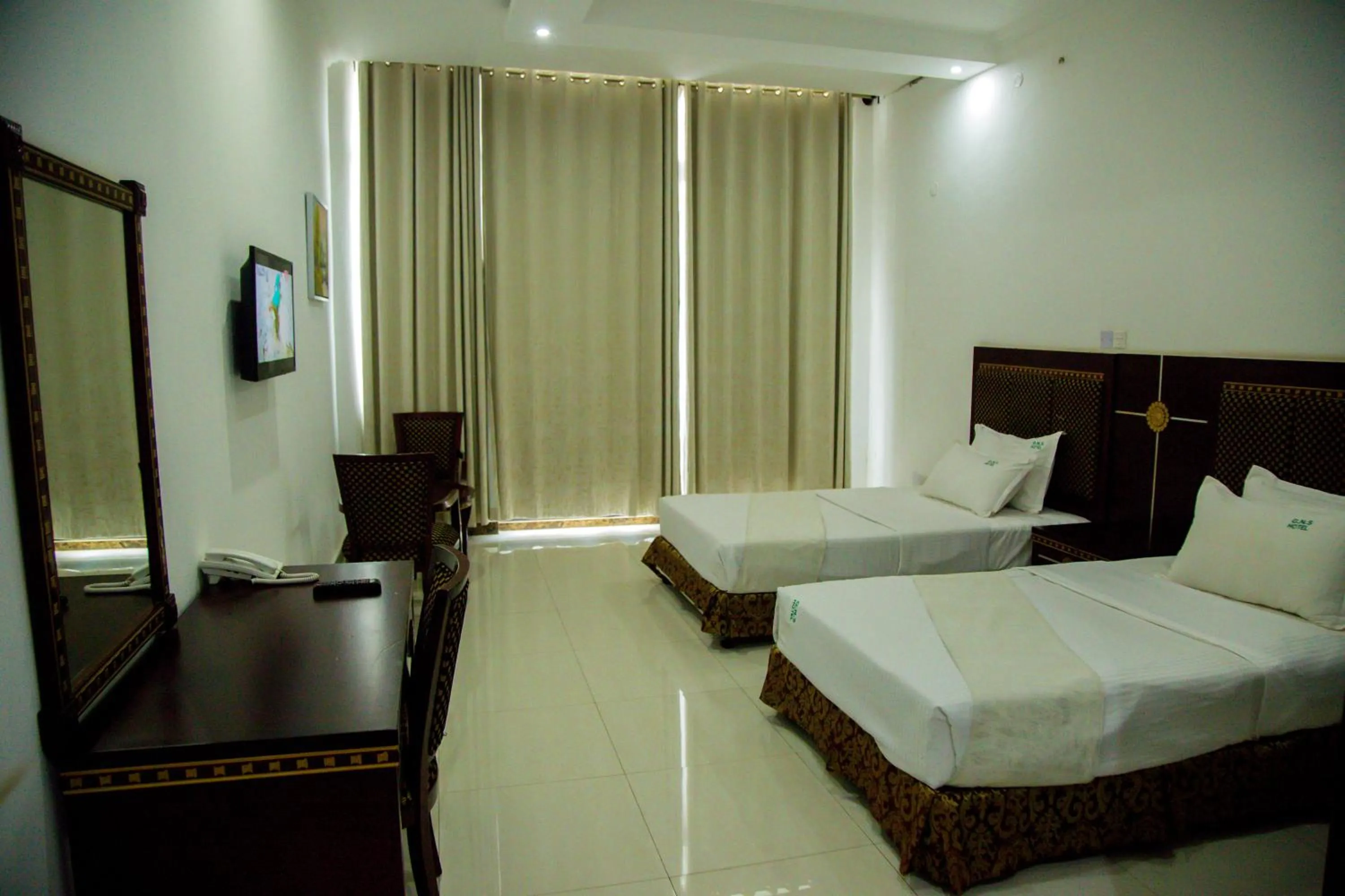 Bed in GNS Hotel Kampala