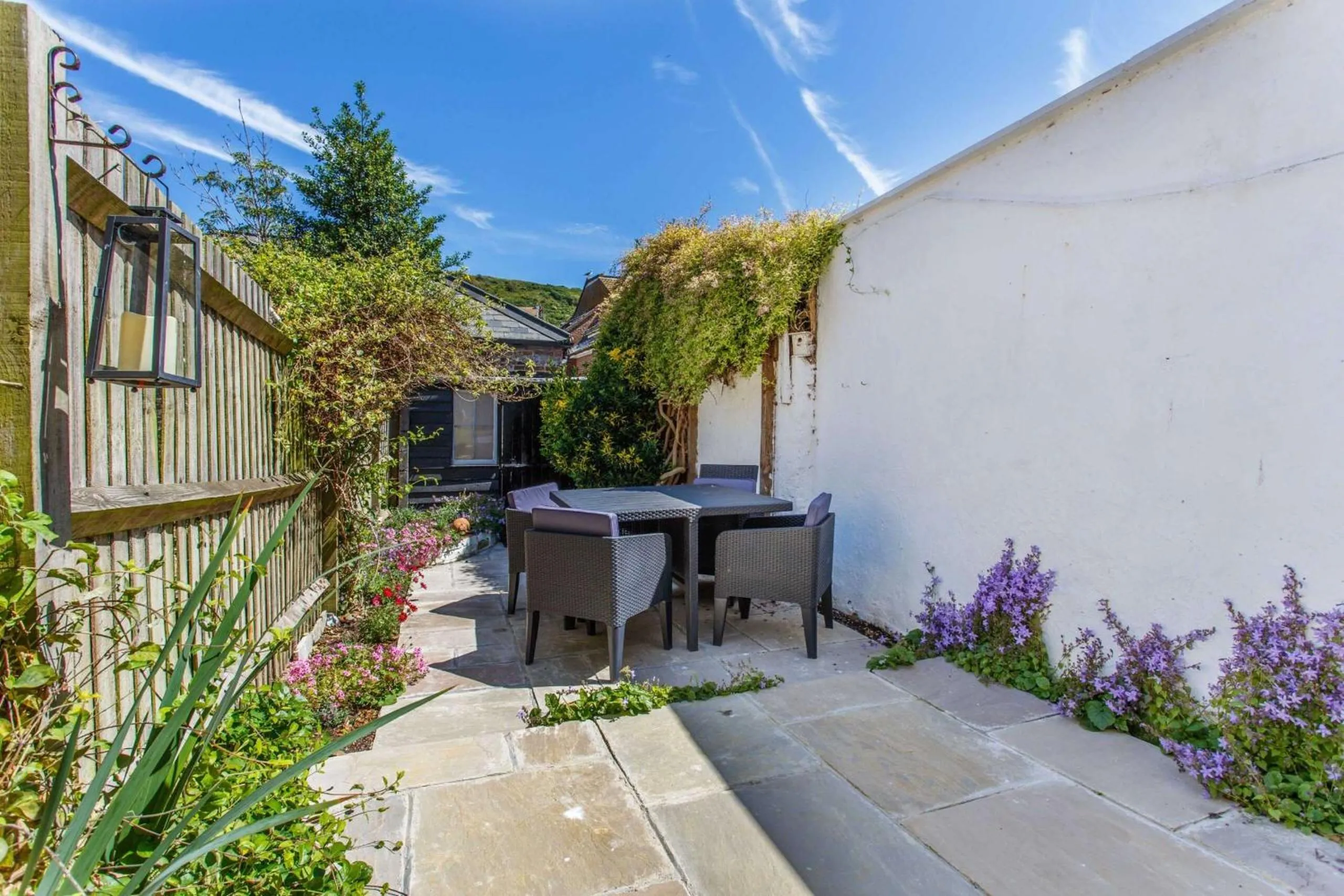 Patio in Modern living, Charming Old Town Cottage