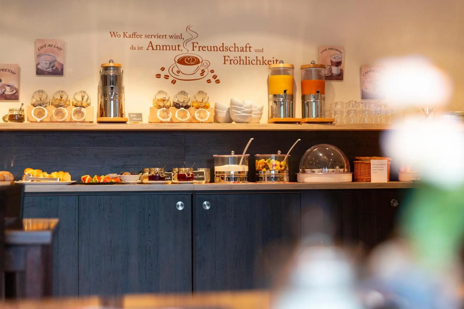 Buffet breakfast in Hotel Bergidyll