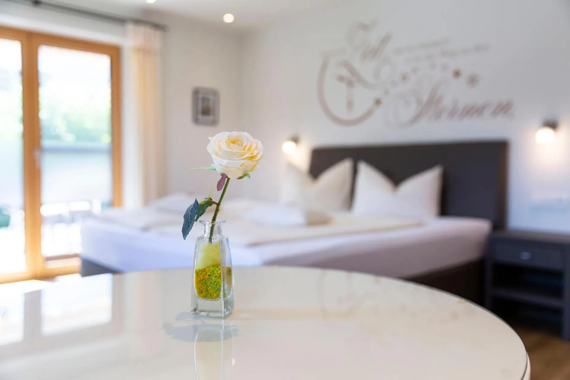 Photo of the whole room, Bed in Hotel Bergidyll