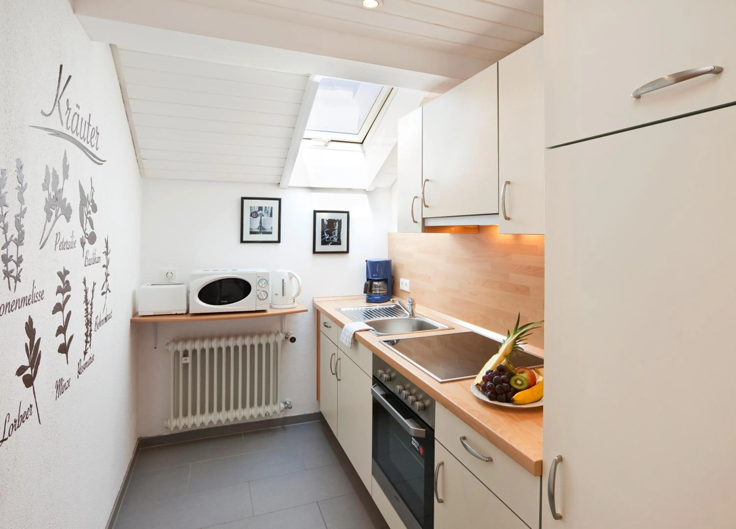 Kitchen or kitchenette in Hotel Bergidyll