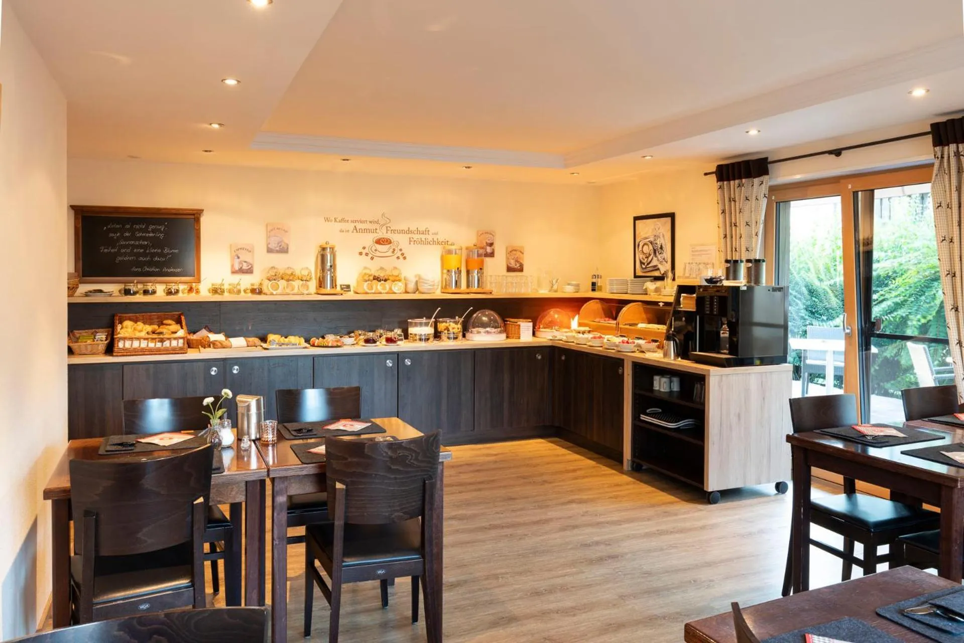 Buffet breakfast in Hotel Bergidyll