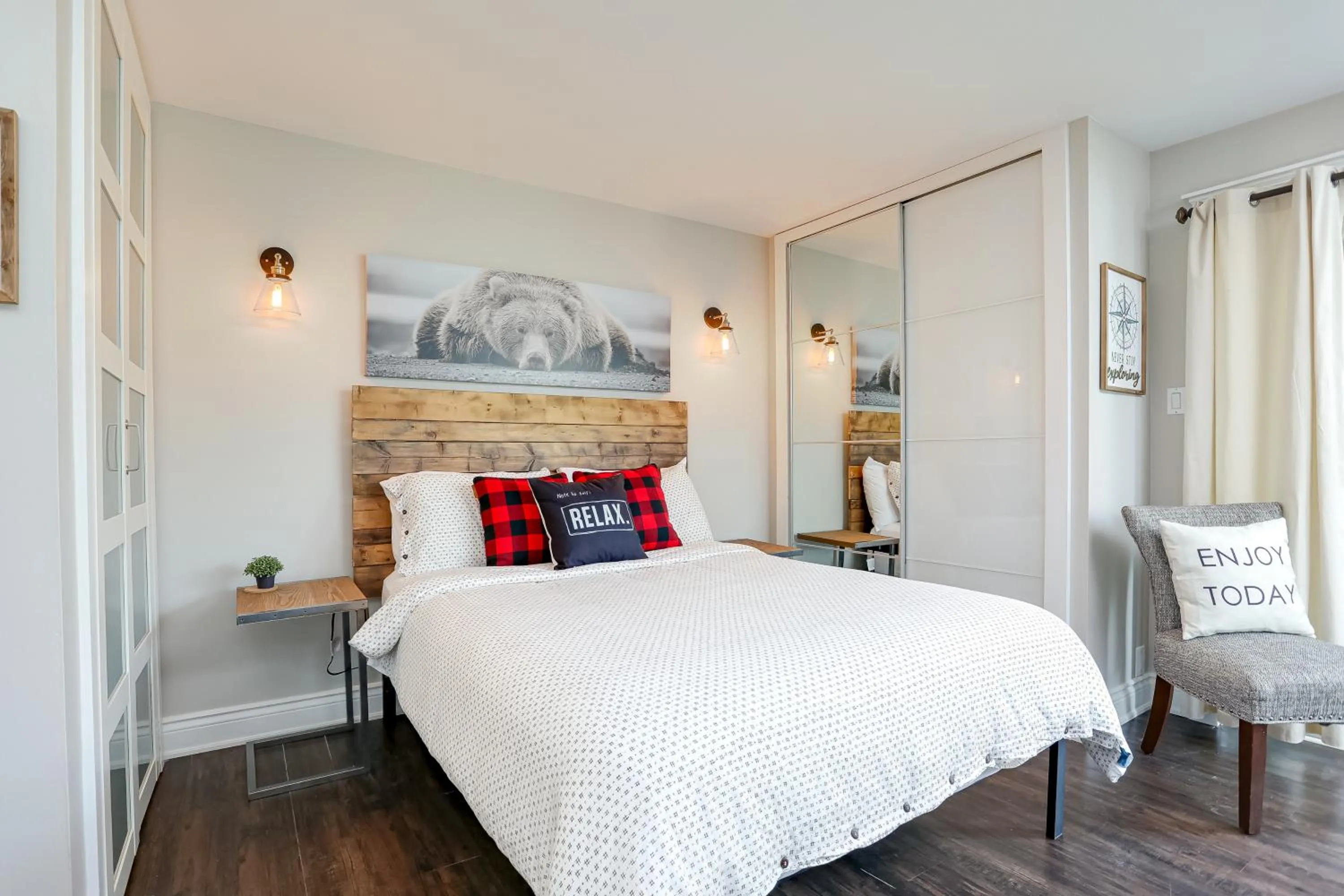 Bed in Blue Mountain Creekside Studio at North Creek Resort