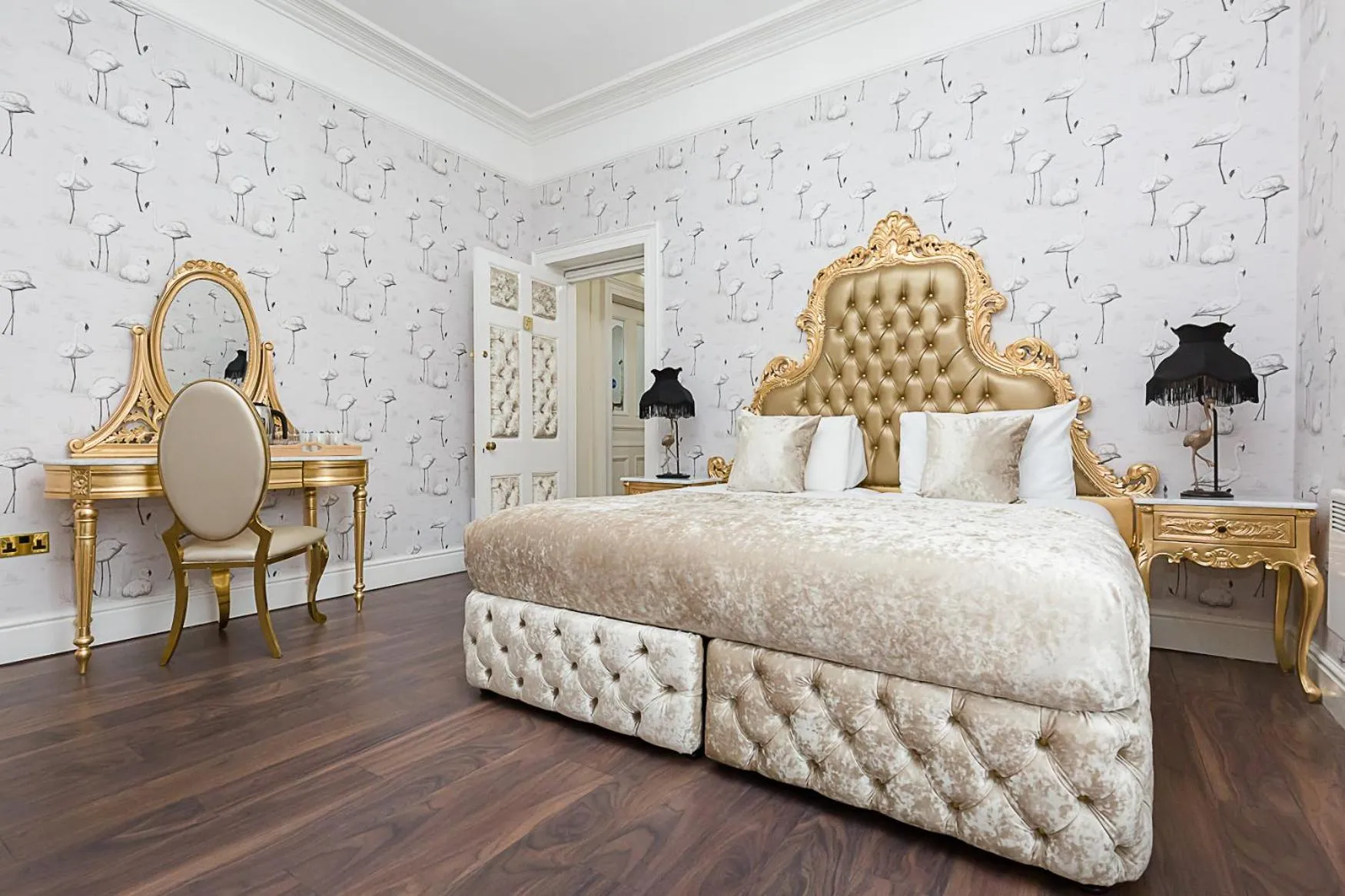 Bed in RainHill Hall Hotel