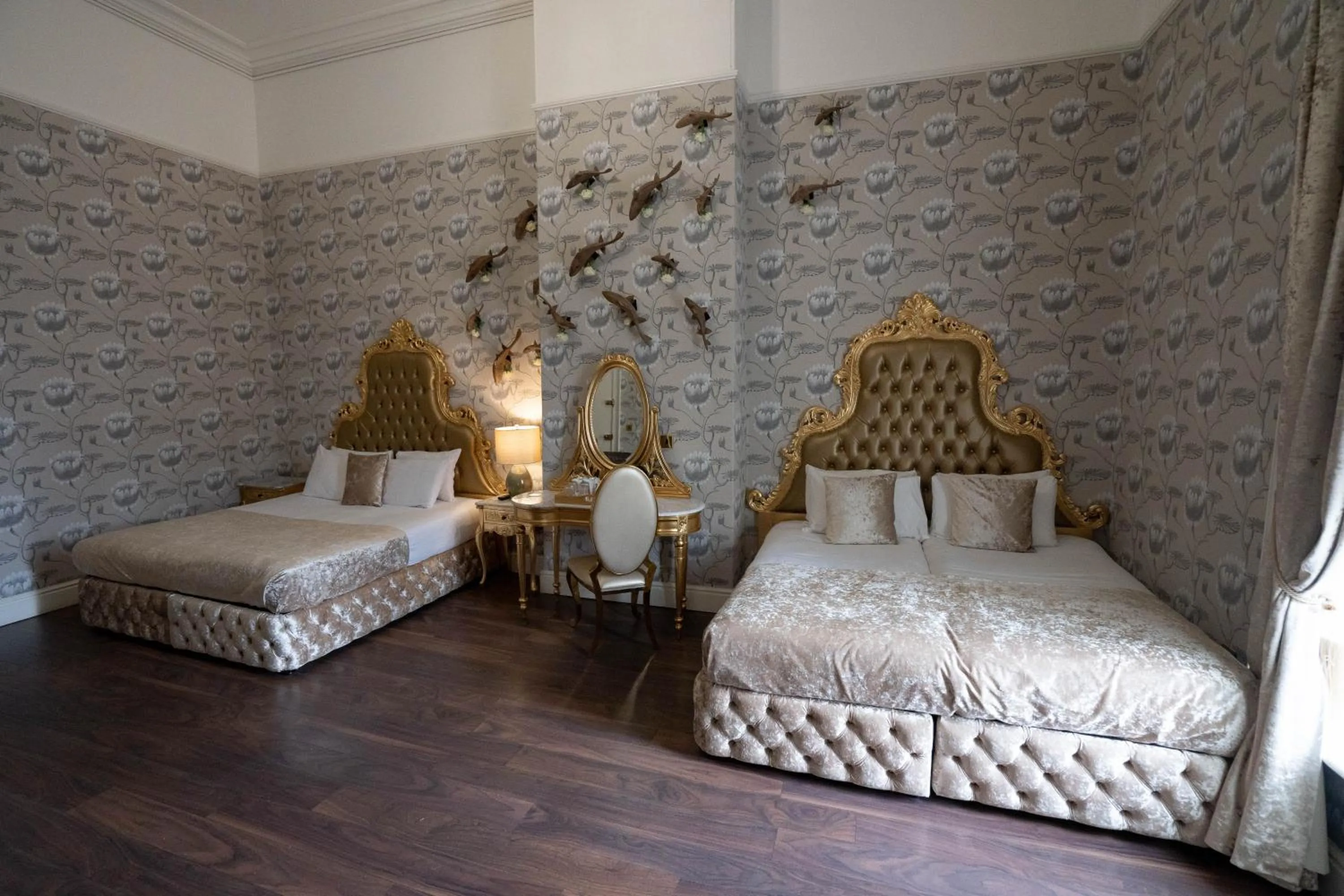 Bedroom, Bed in RainHill Hall Hotel