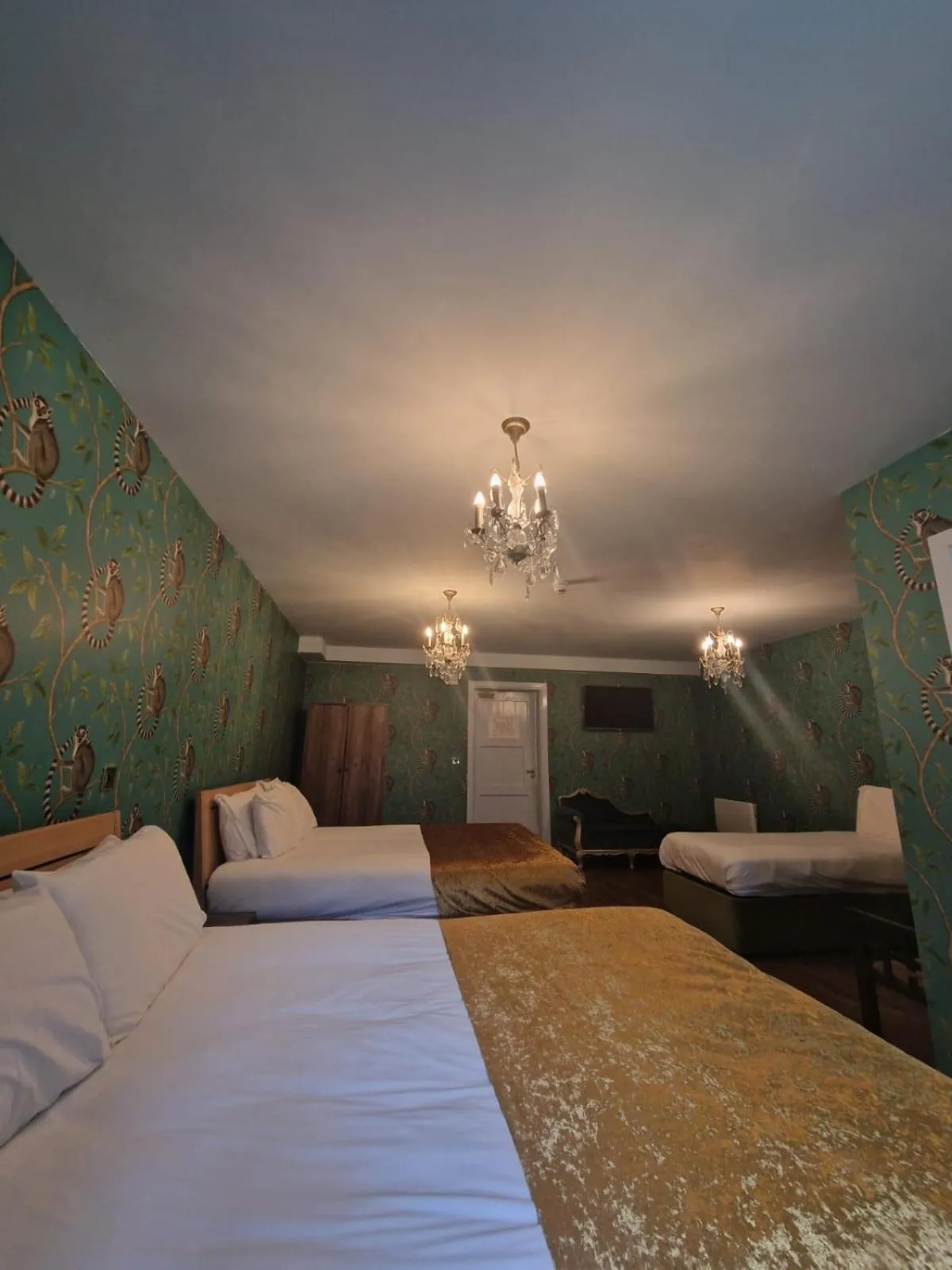 Bed in RainHill Hall Hotel