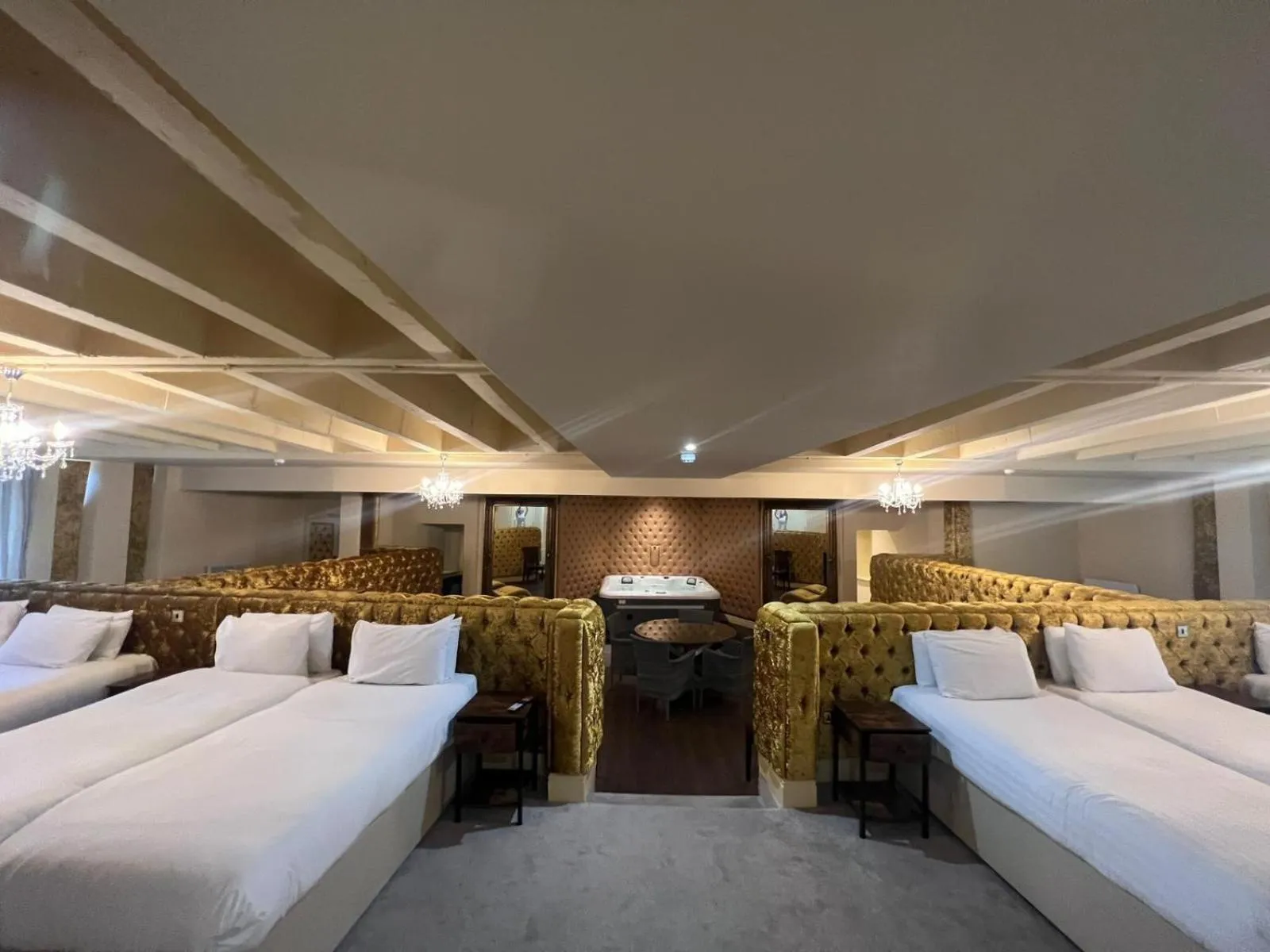 Bedroom, Bed in RainHill Hall Hotel