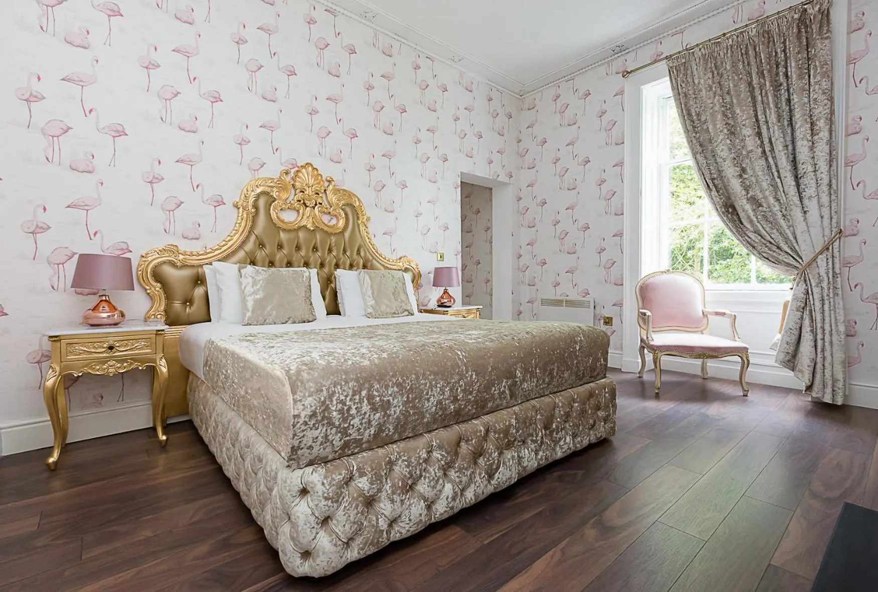 Bedroom, Bed in RainHill Hall Hotel