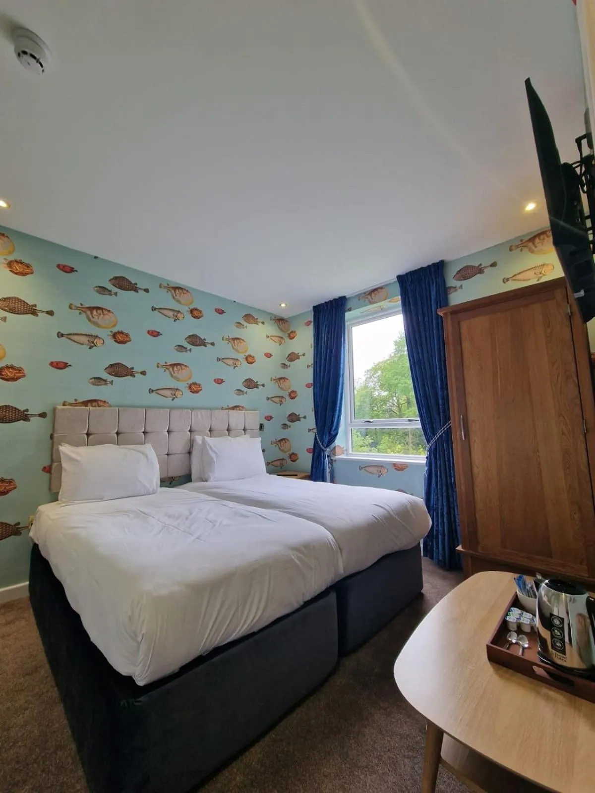 Bedroom, Bed in RainHill Hall Hotel