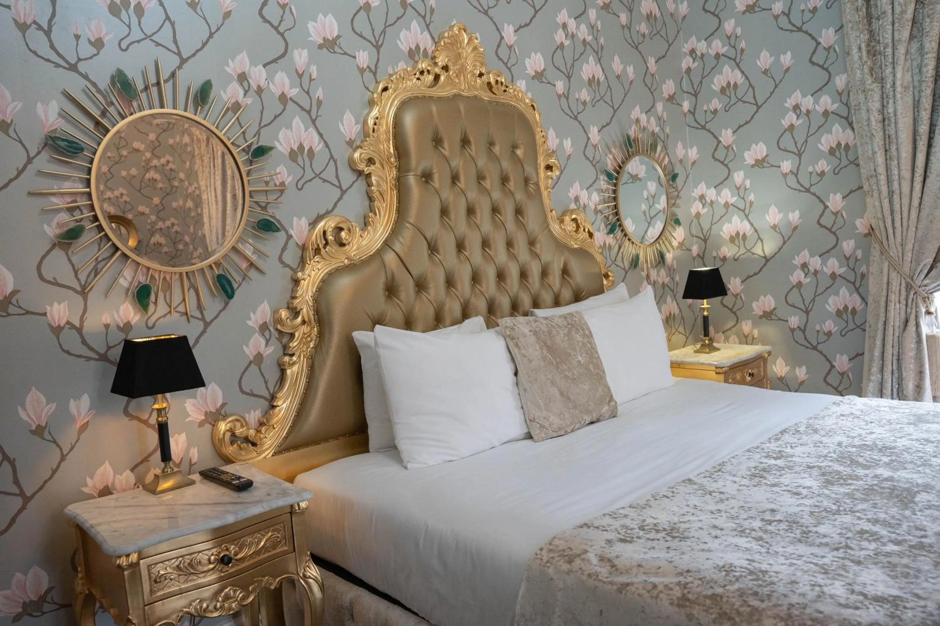 Bedroom, Bed in RainHill Hall Hotel