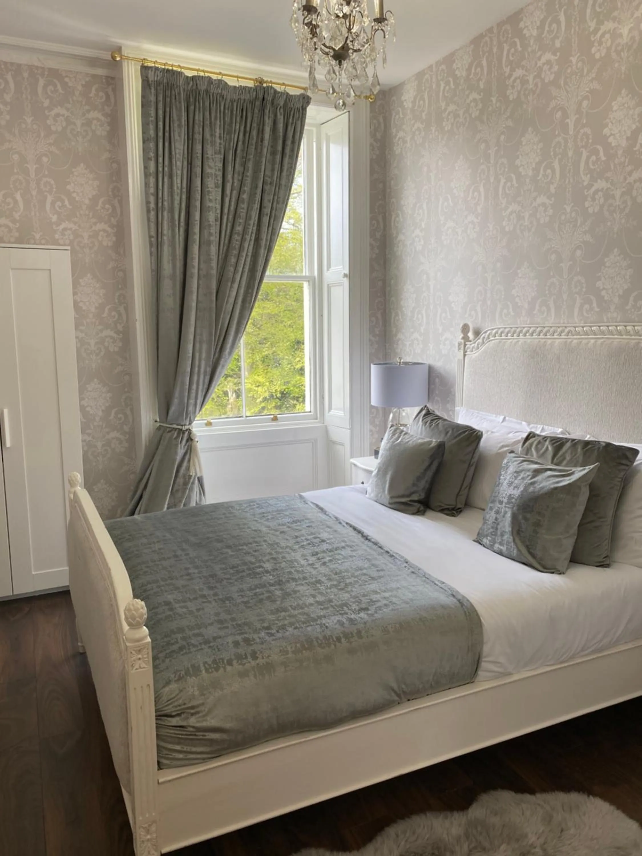 Bed in RainHill Hall Hotel