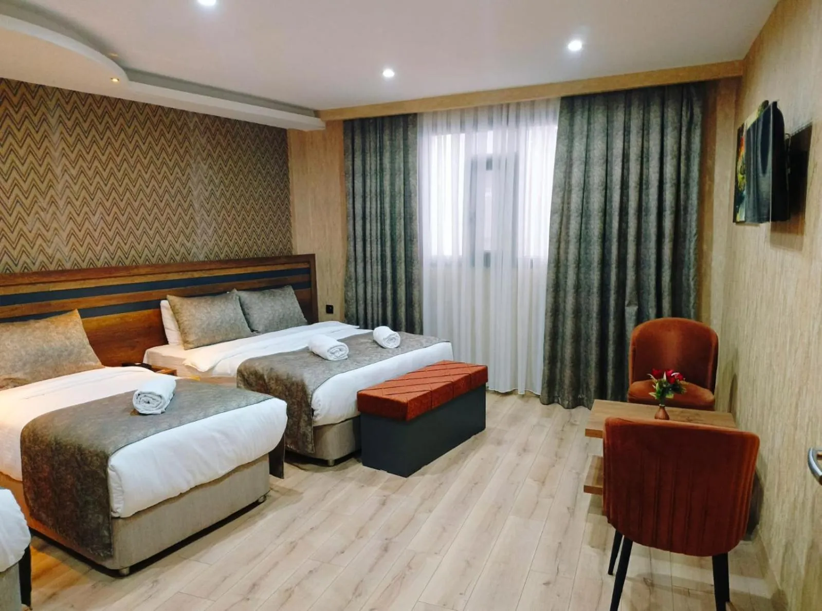 Bed in Vizyon Park Otel