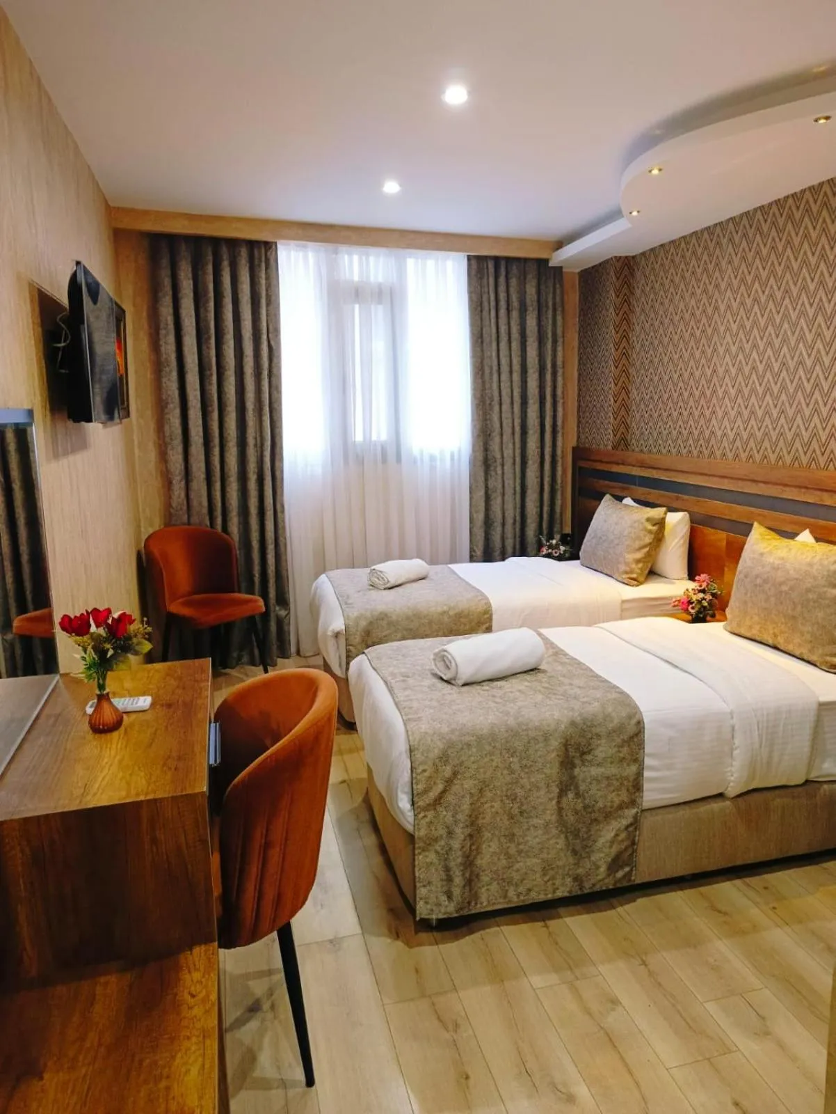 Bed in Vizyon Park Otel