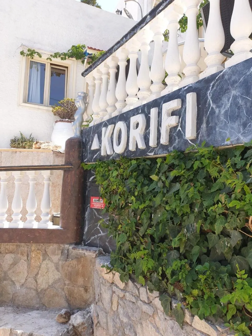 Property building in Private Studio Korifi sea view