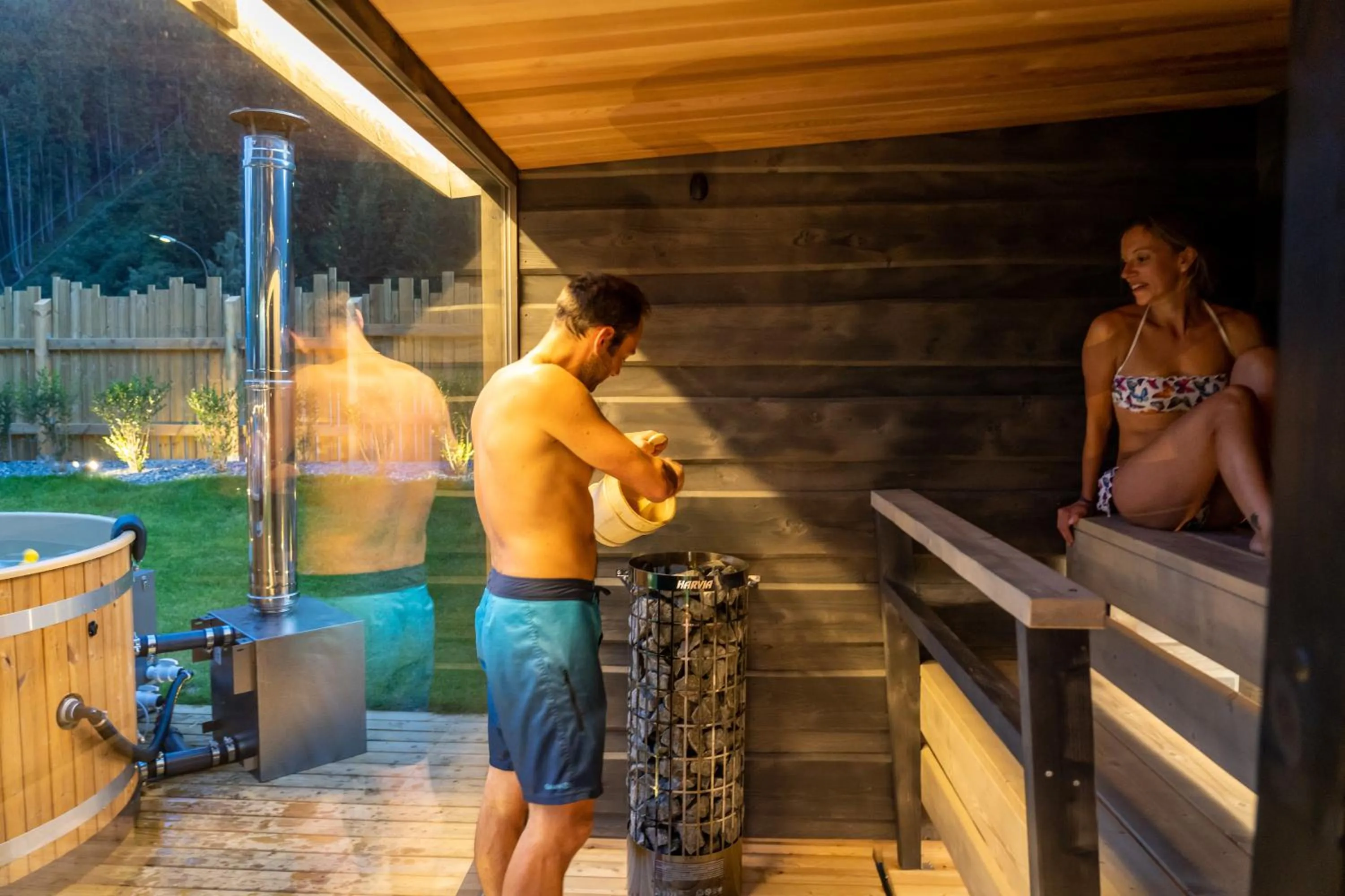 People in Nira Mountain Resort Futura