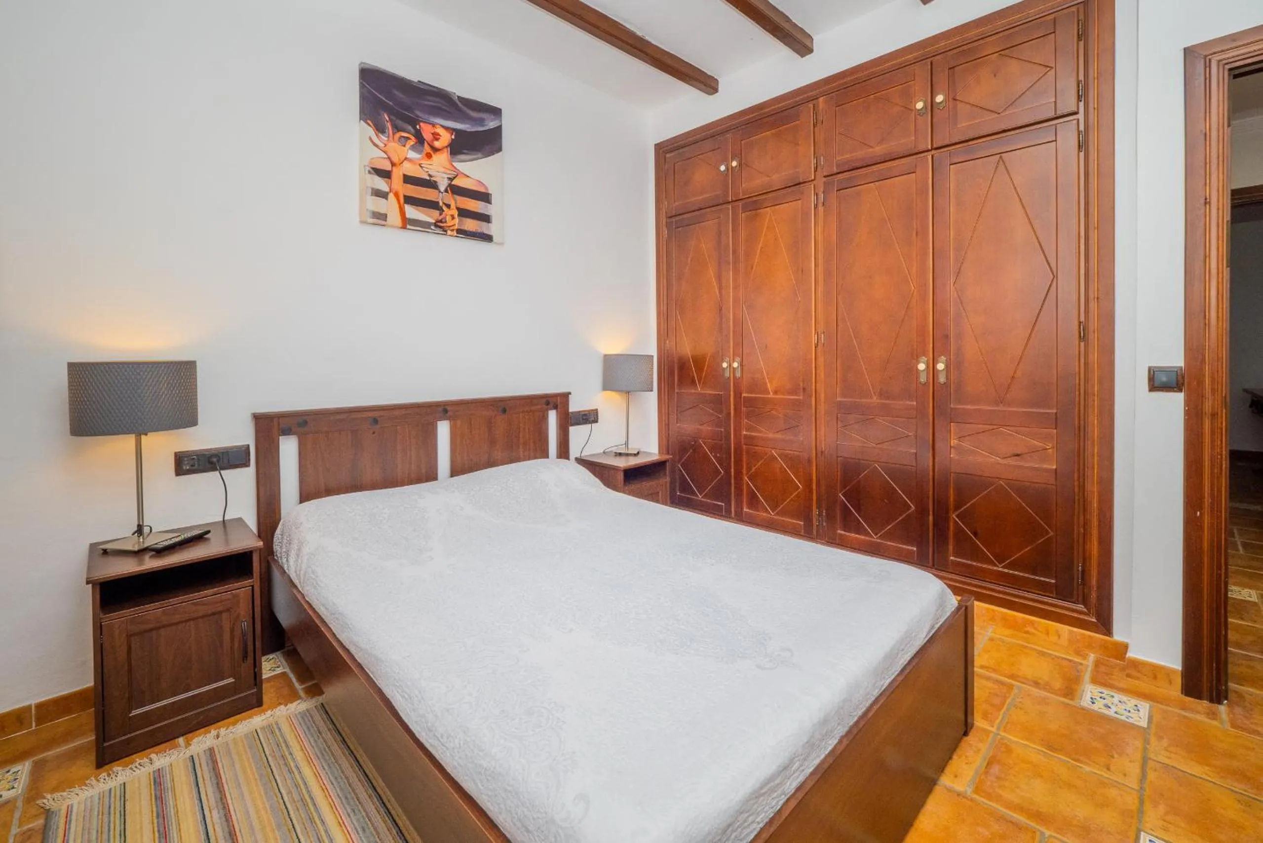 Bed in Cubo's Casa Rural Sol