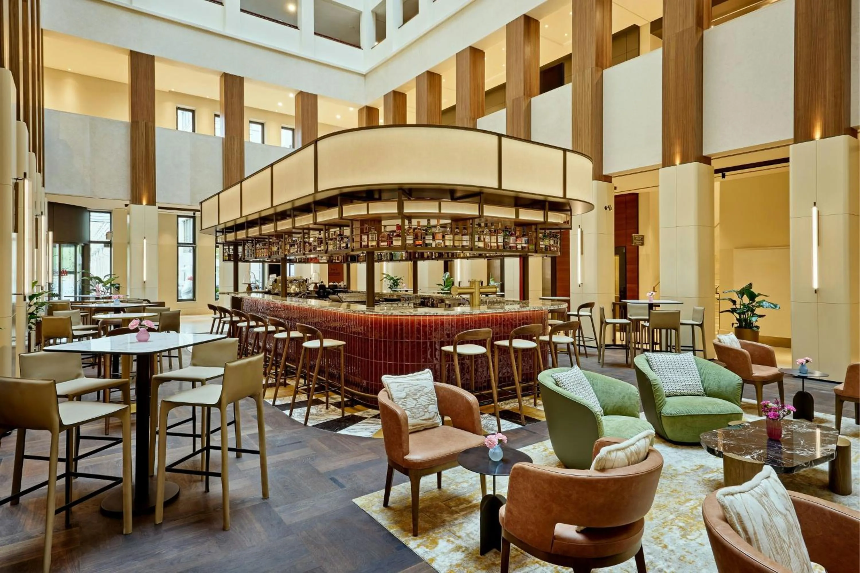 Lounge or bar in Berlin Marriott Hotel