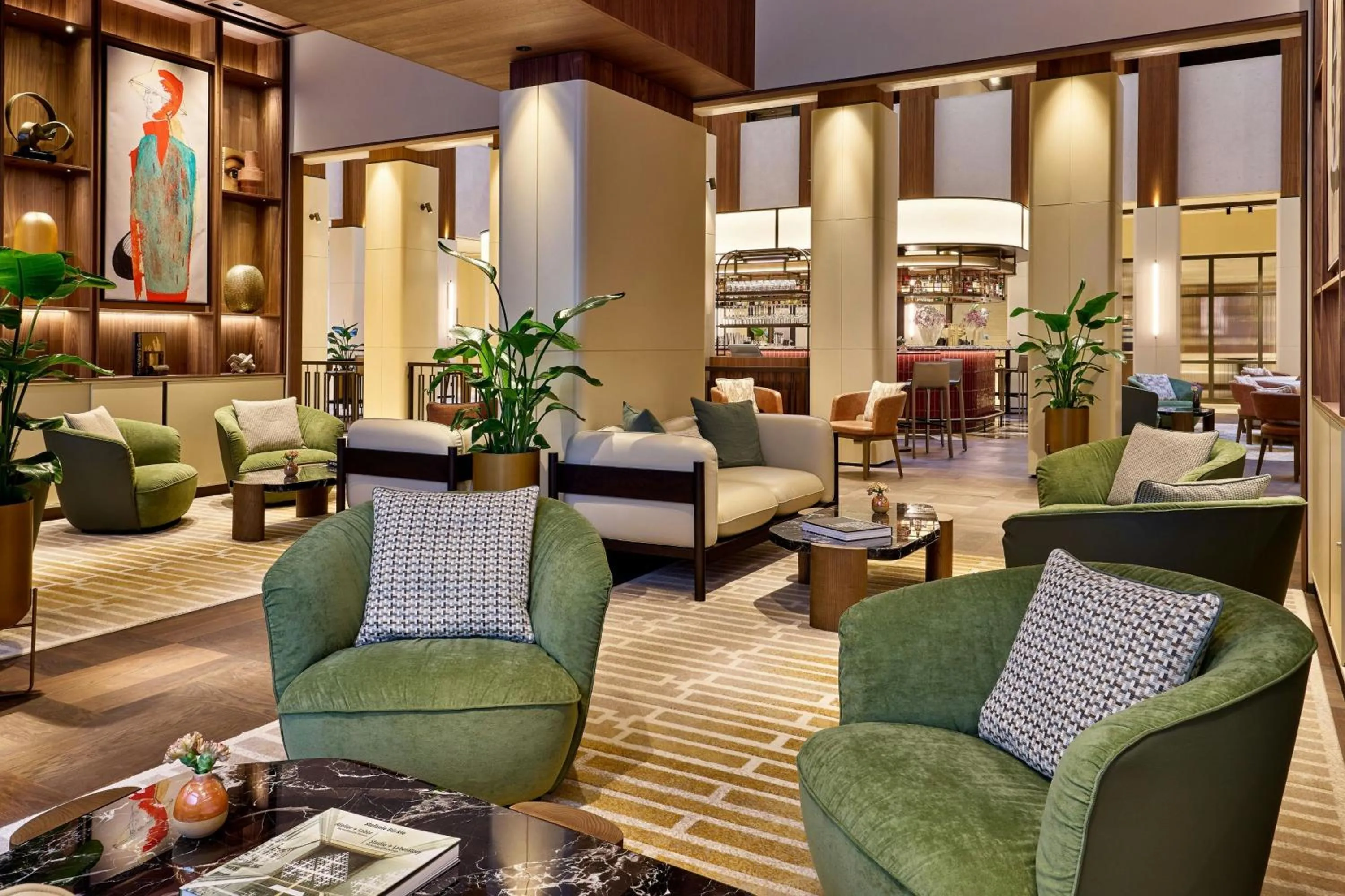 Lounge or bar in Berlin Marriott Hotel