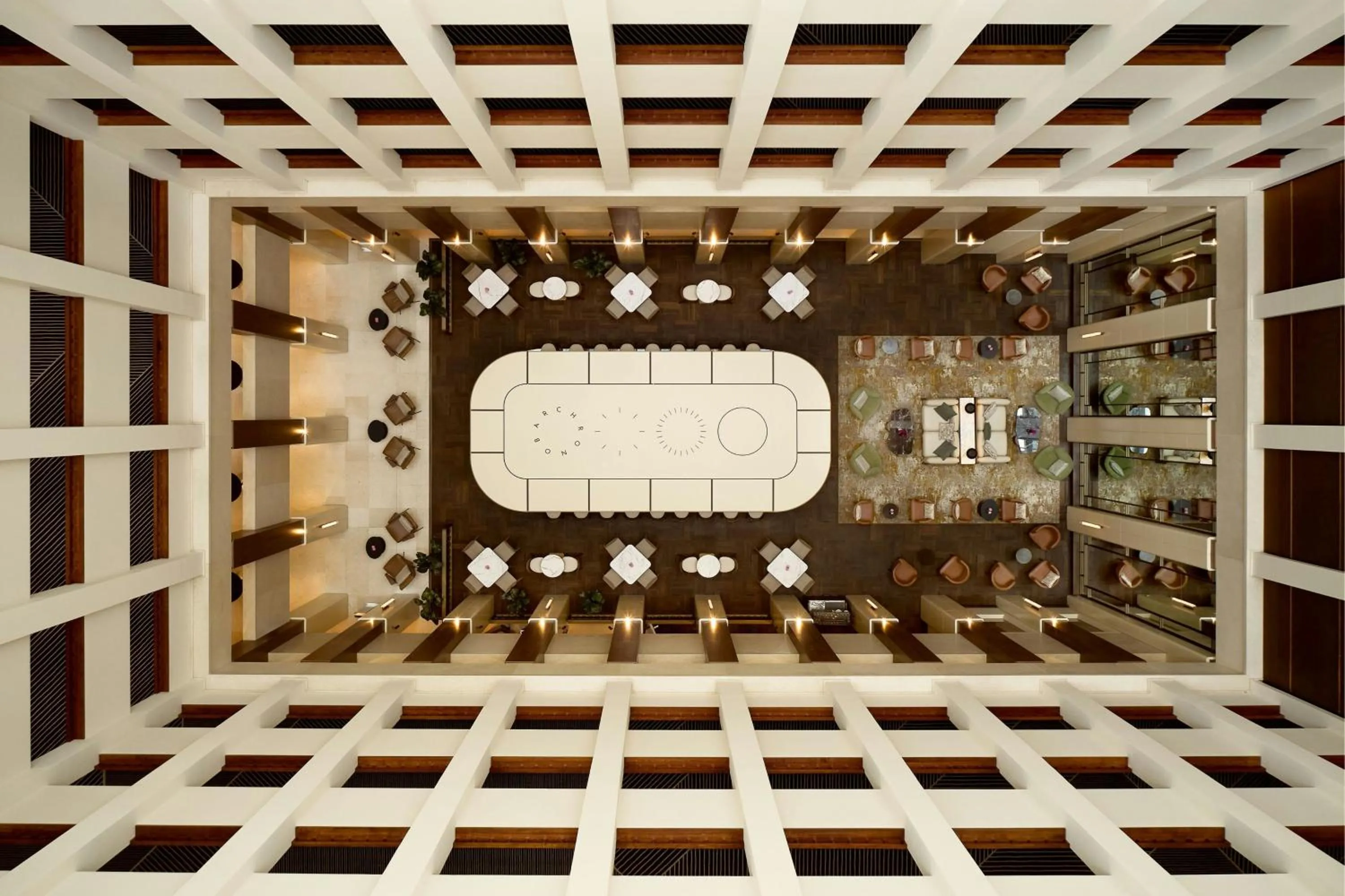 Lounge or bar in Berlin Marriott Hotel