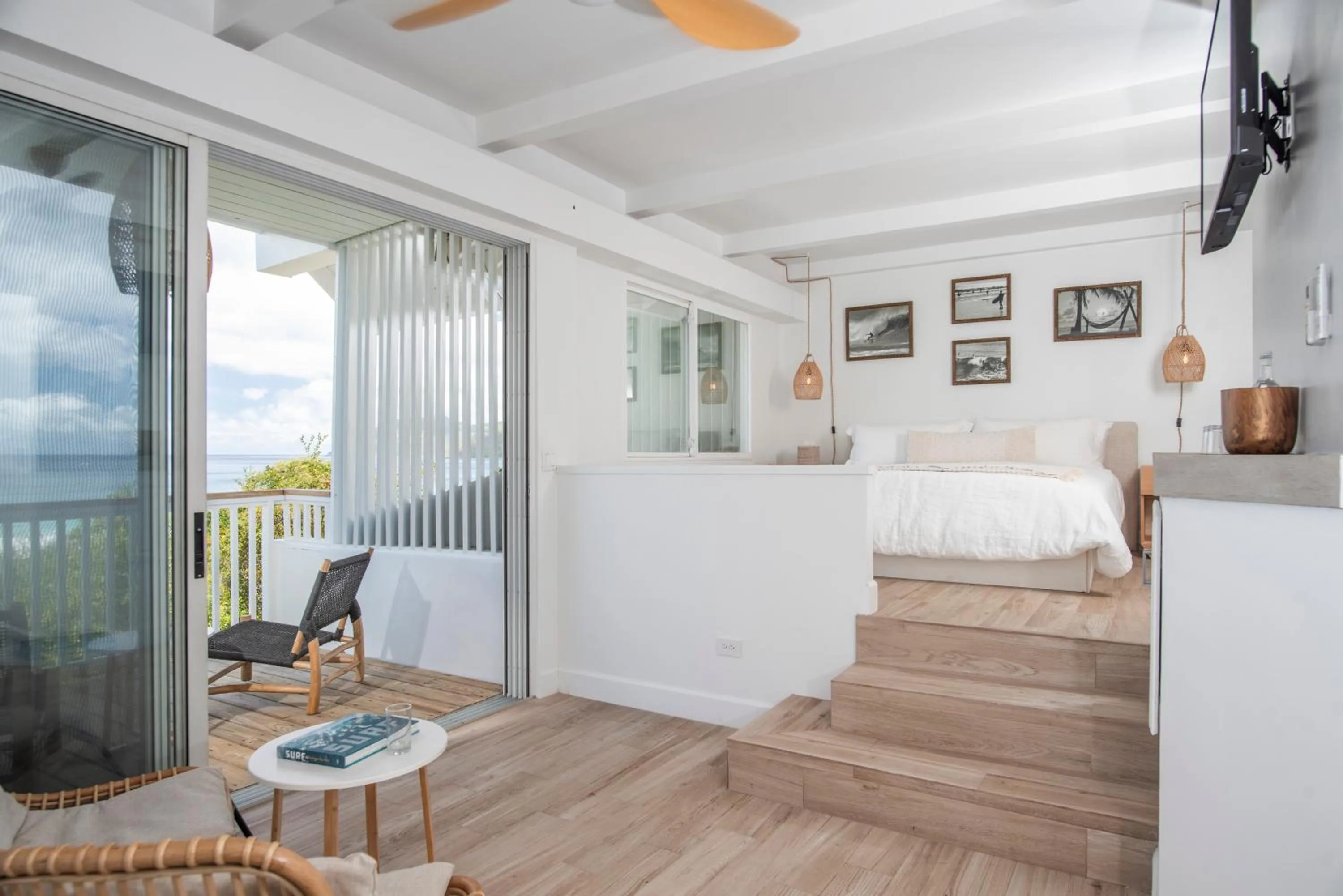 Balcony/Terrace, Bed in Long Bay Beach Resort